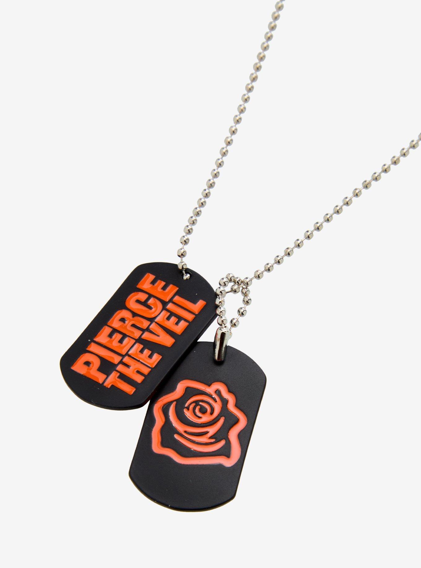 Pierce The Veil Icons Dog Tag Necklace, , alternate