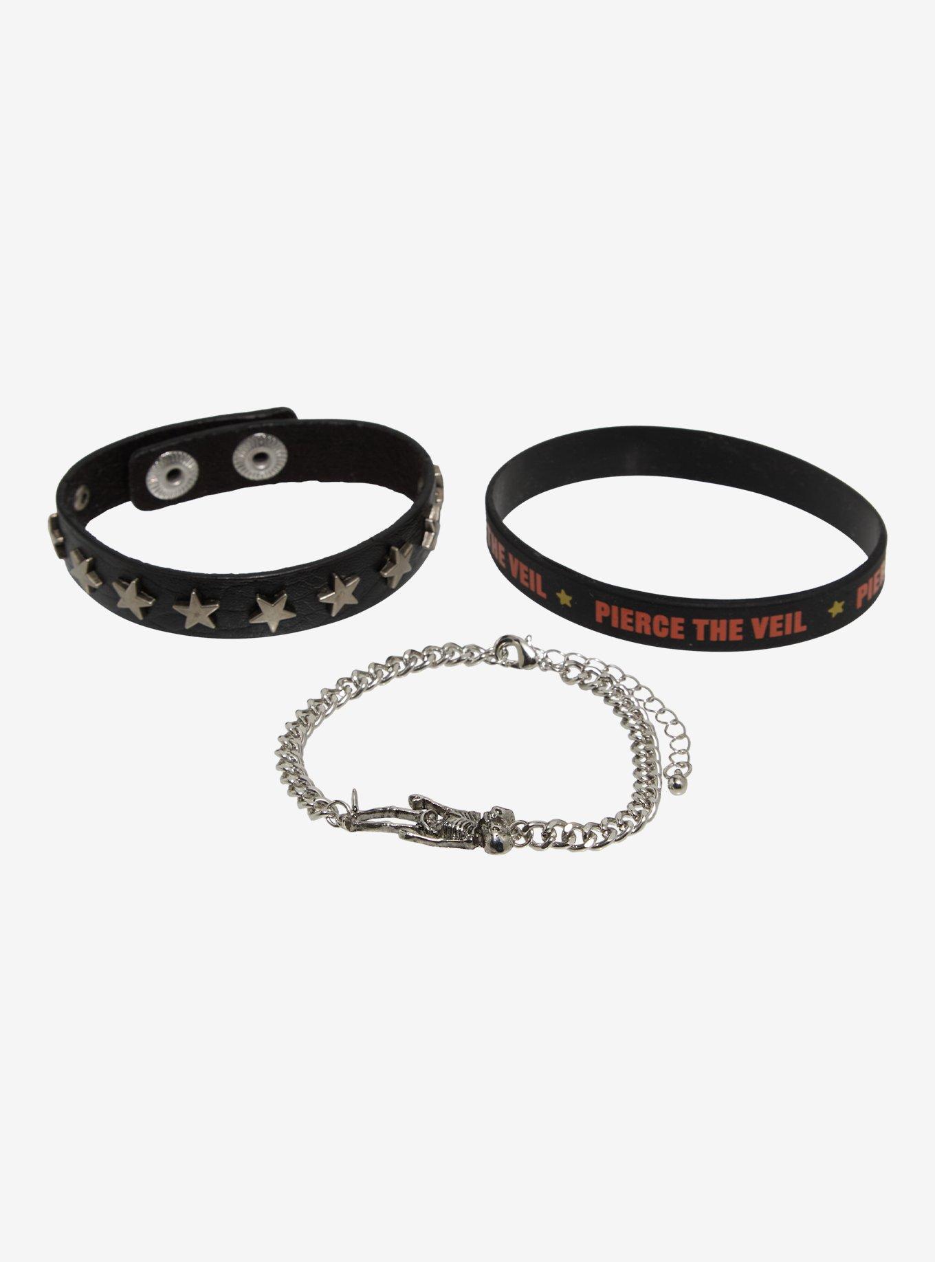 Pierce The Veil Skeleton Star Bracelet Set, , hi-res