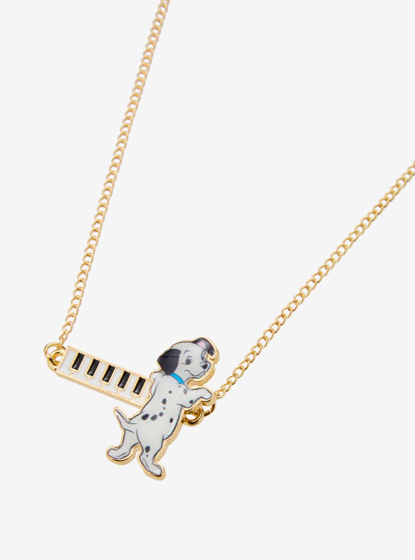 Disney 101 Dalmatians Piano Pup Sliding Necklace, , alternate