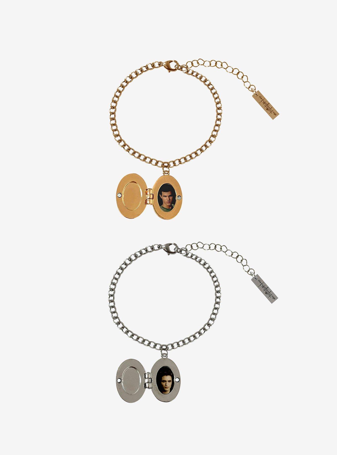 The Twilight Saga Edward & Jacob Locket Best Friend Bracelet Set, , alternate