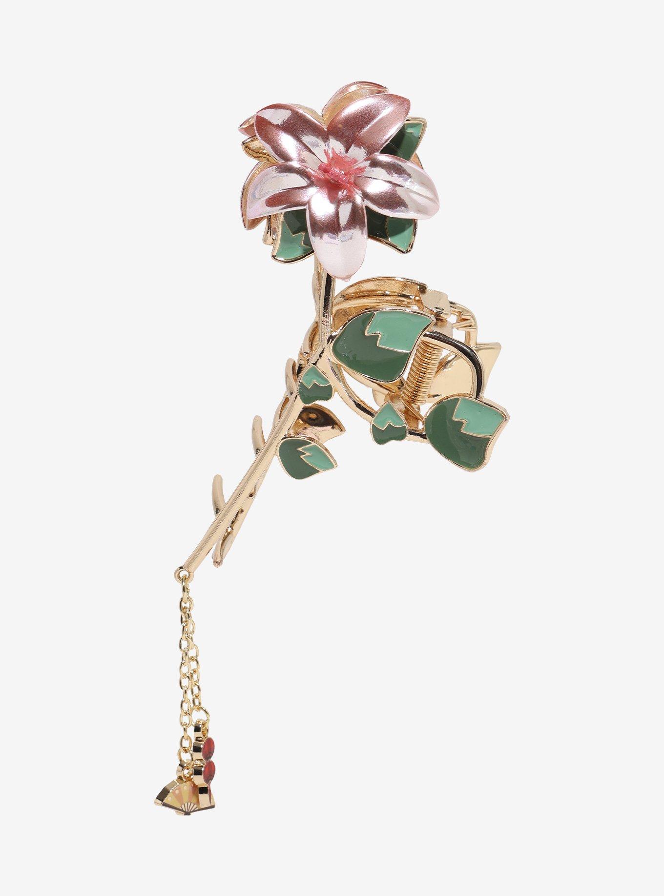 Disney Mulan Flower Figural Claw Hair Clip, , hi-res