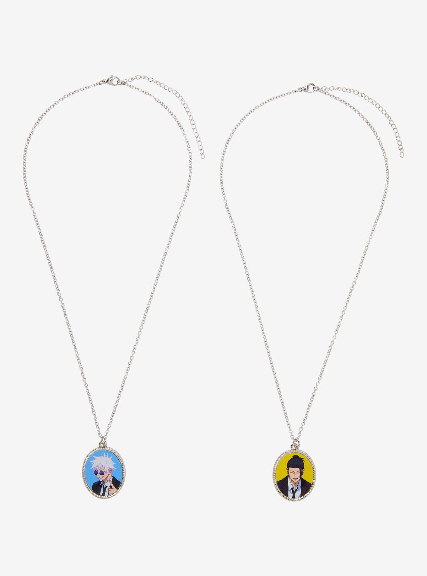 Jujutsu Kaisen Gojo & Geto Portrait Best Friend Necklace Set, , hi-res