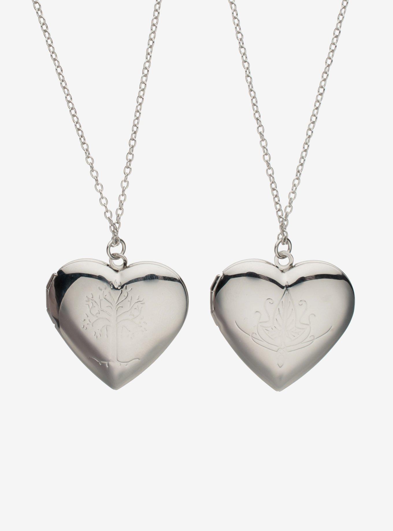 The Lord Of The Rings Aragorn & Legolas Locket Necklace Set, , hi-res