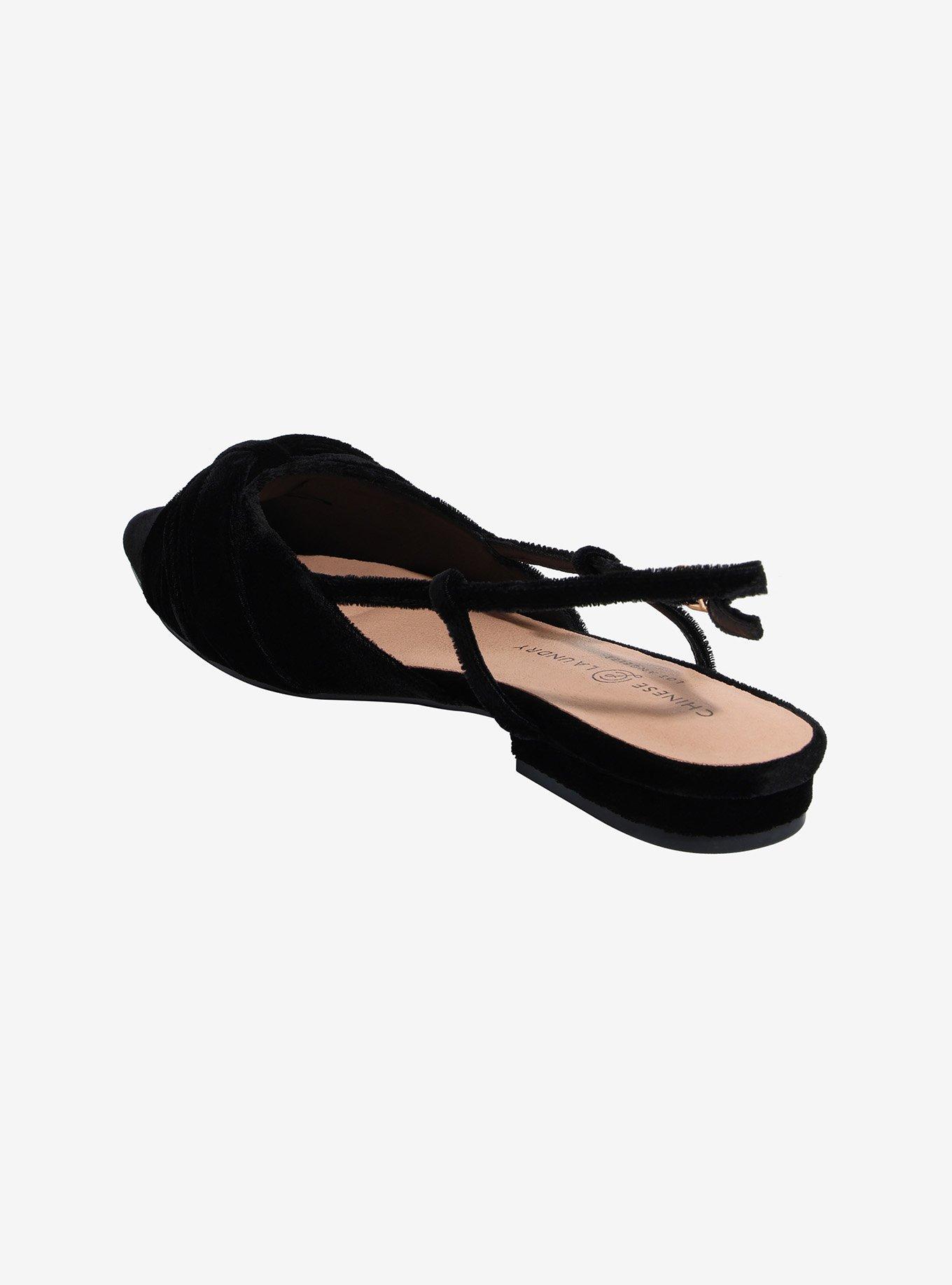 Chinese Laundry Black Velvet Harmony Flats, , hi-res
