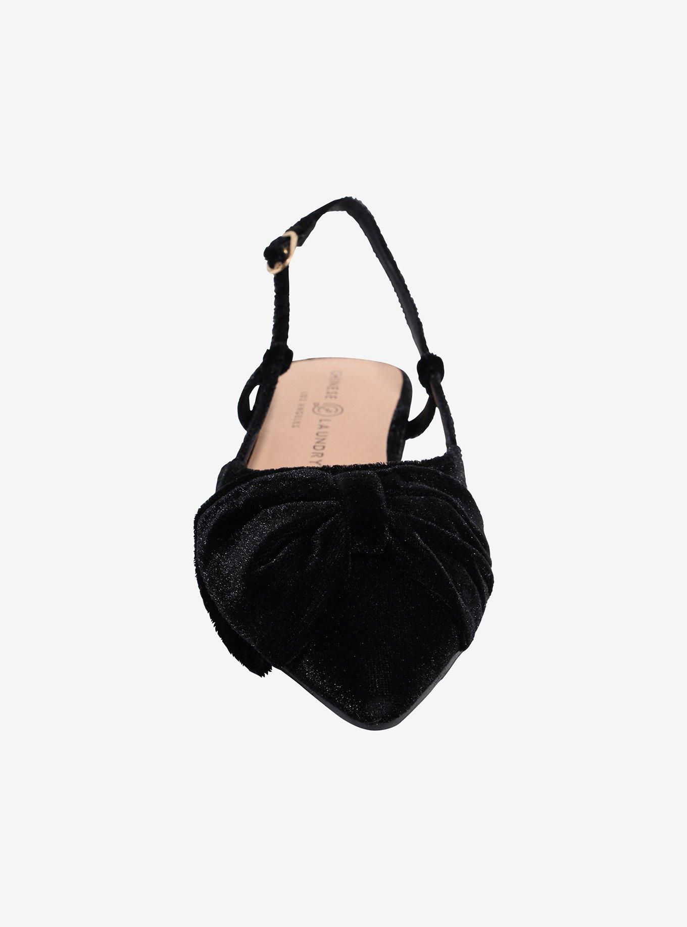 Chinese Laundry Black Velvet Harmony Flats, BLACK, alternate