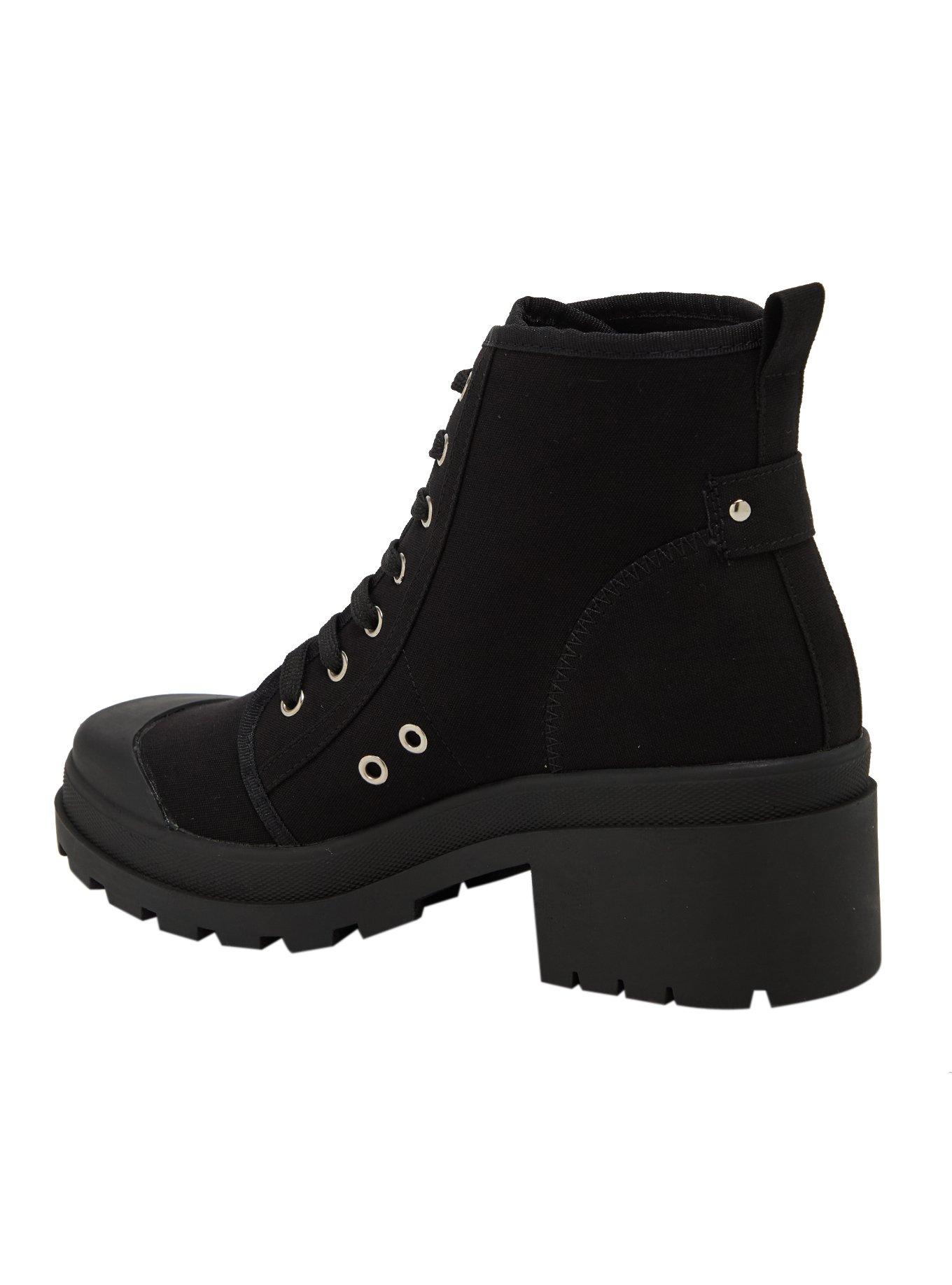 Chinese Laundry Black Lace-Up Heel Boots, BLACK, alternate