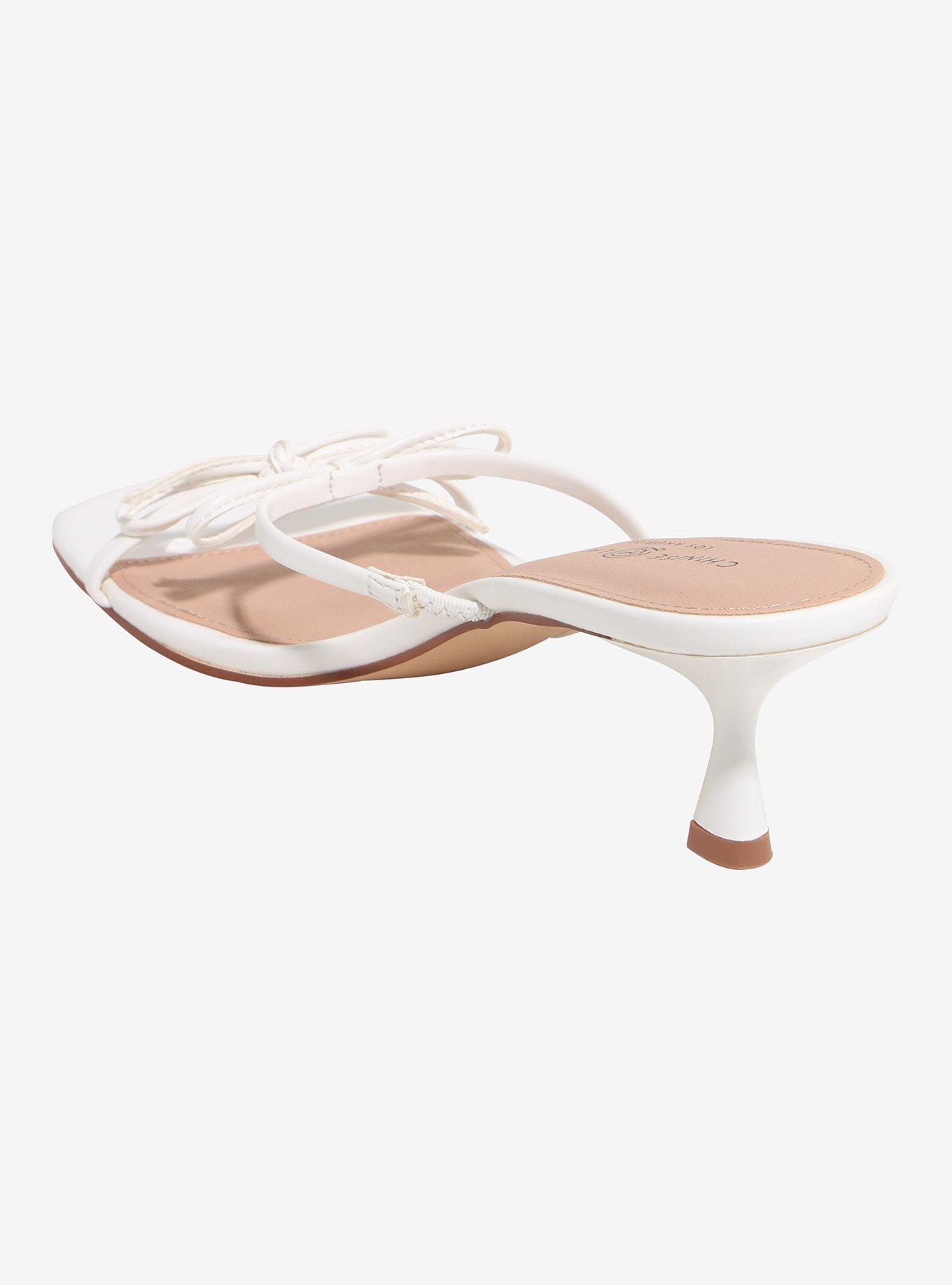 Chinese Laundry White Maru Strappy Heels, , hi-res