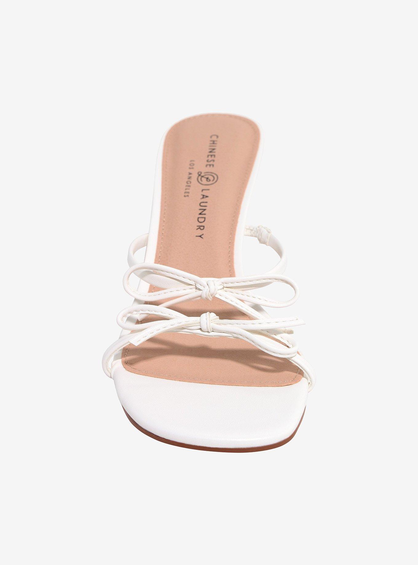 Chinese Laundry White Maru Strappy Heels, , alternate