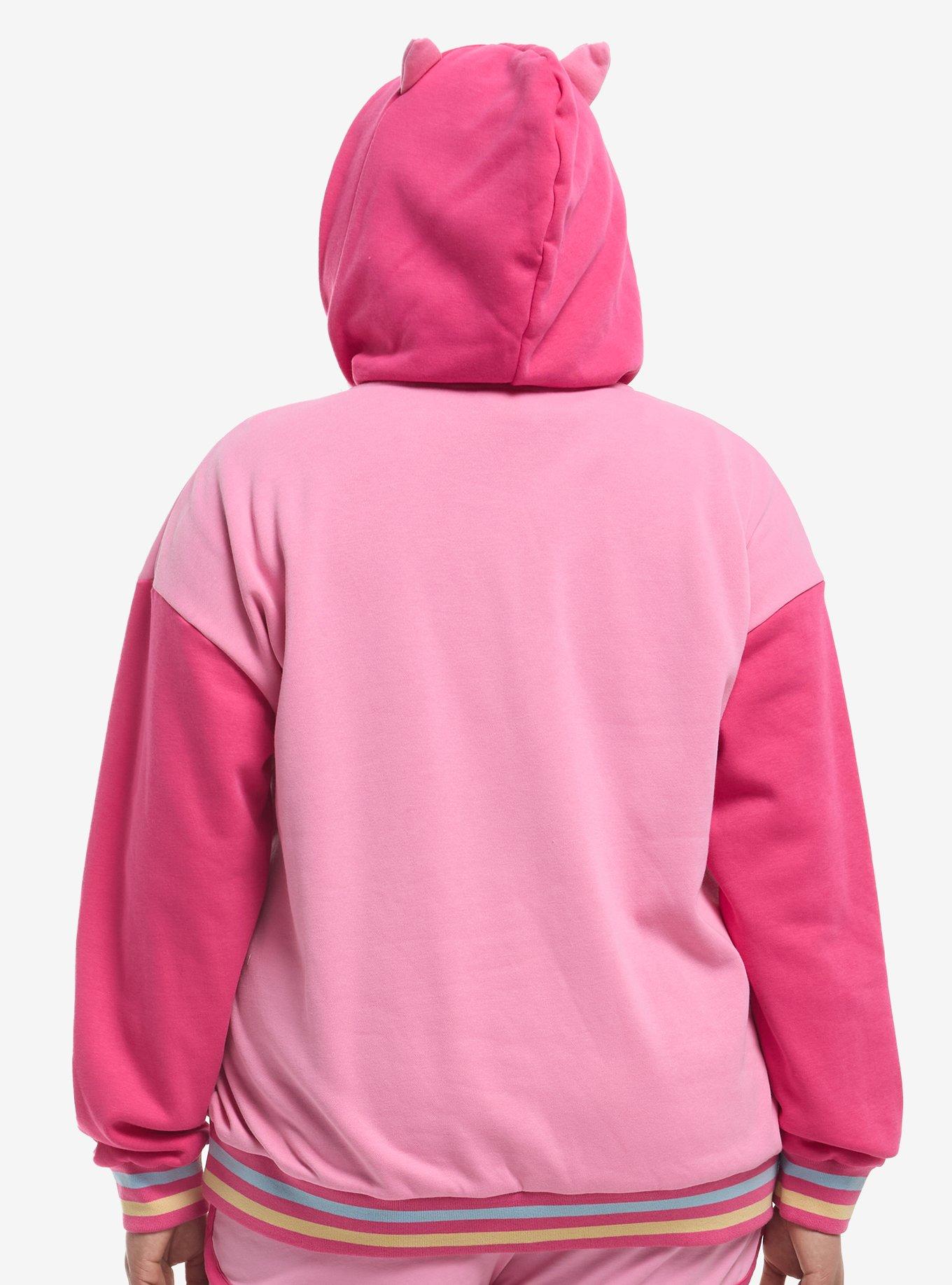 My Little Pony Pinkie Pie Rhinestone Girls Hoodie Plus Size, MULTI, alternate