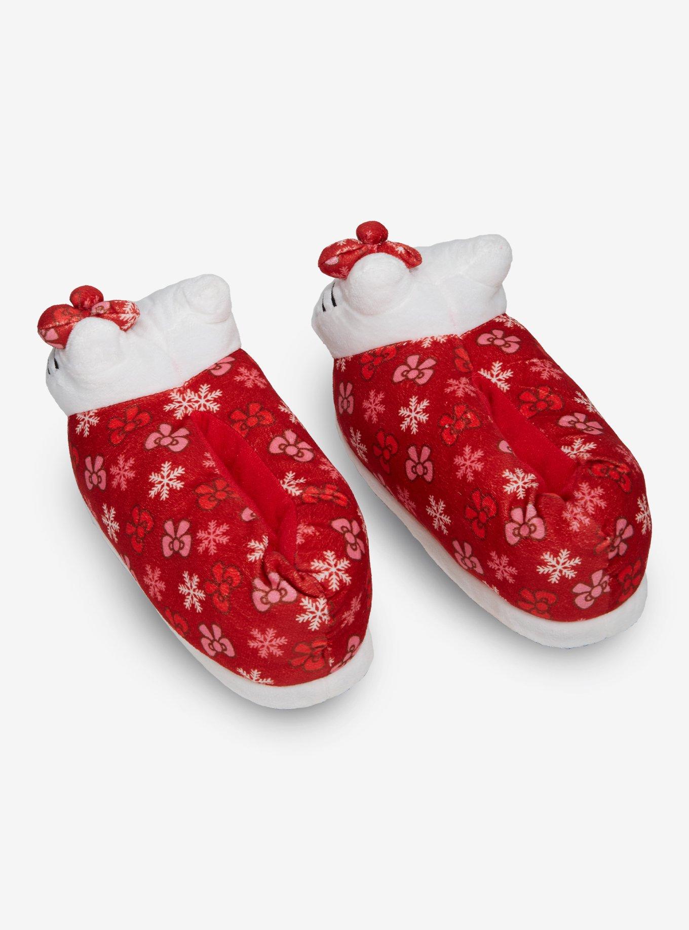 Hello Kitty Holiday Plush Slippers, , hi-res