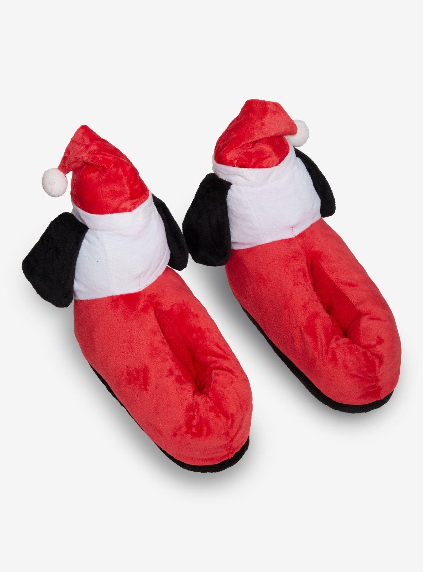 Peanuts Snoopy Santa Plush Slippers, , hi-res