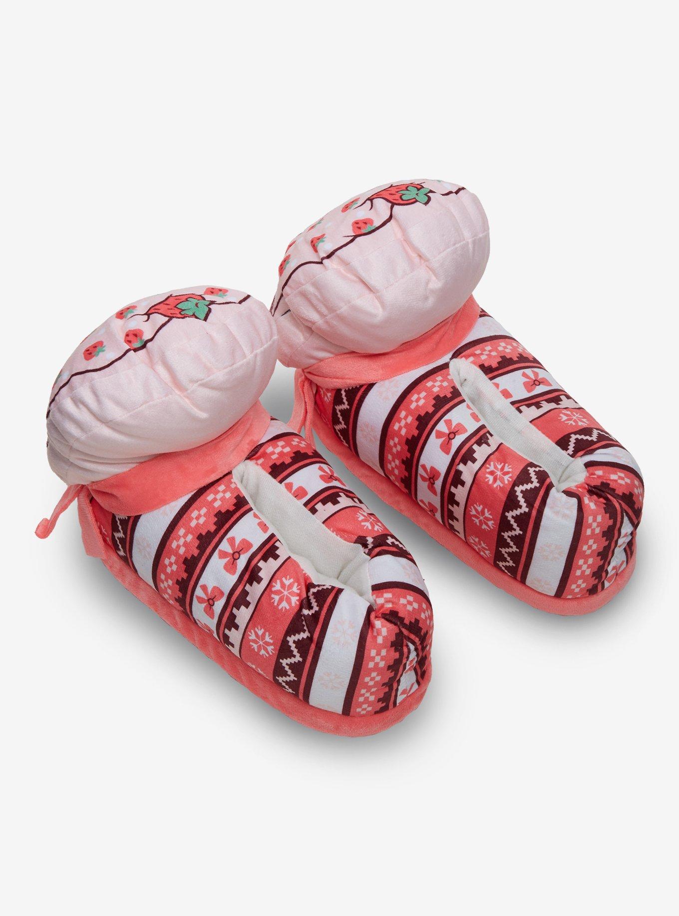 Strawberry Shortcake Fair Isle Plush Slippers, , hi-res