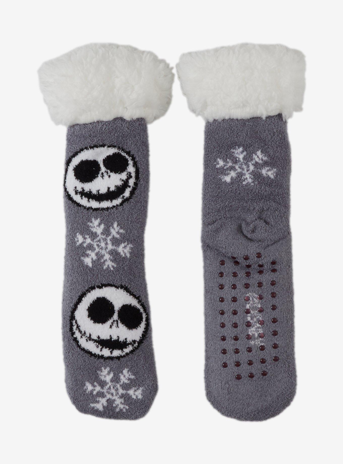 The Nightmare Before Christmas Jack Snowflake Cozy Slipper Socks, , hi-res