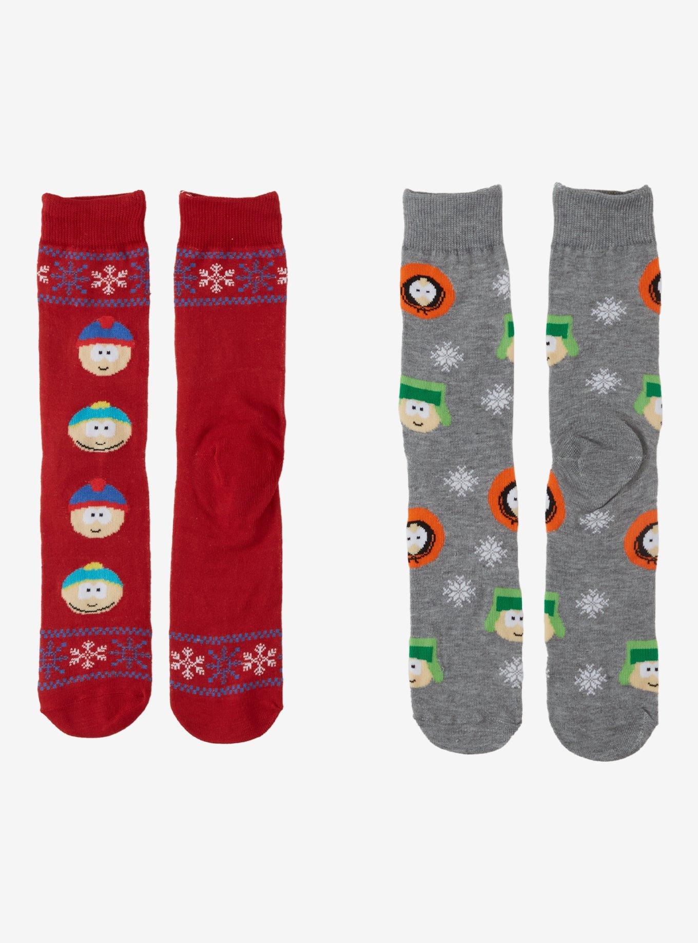 South Park Snowflake Crew Socks 2 Pair, , hi-res
