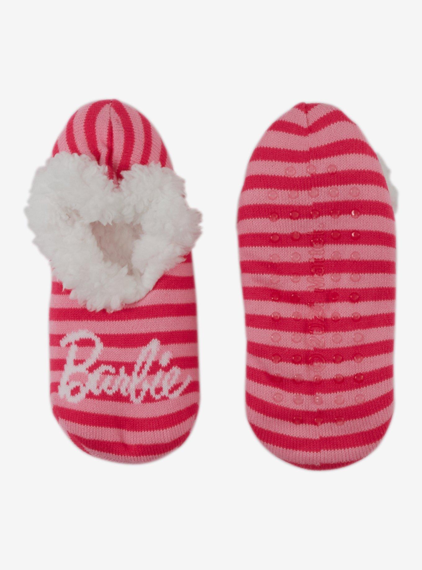Barbie Stripe Logo Cozy Slippers, , hi-res