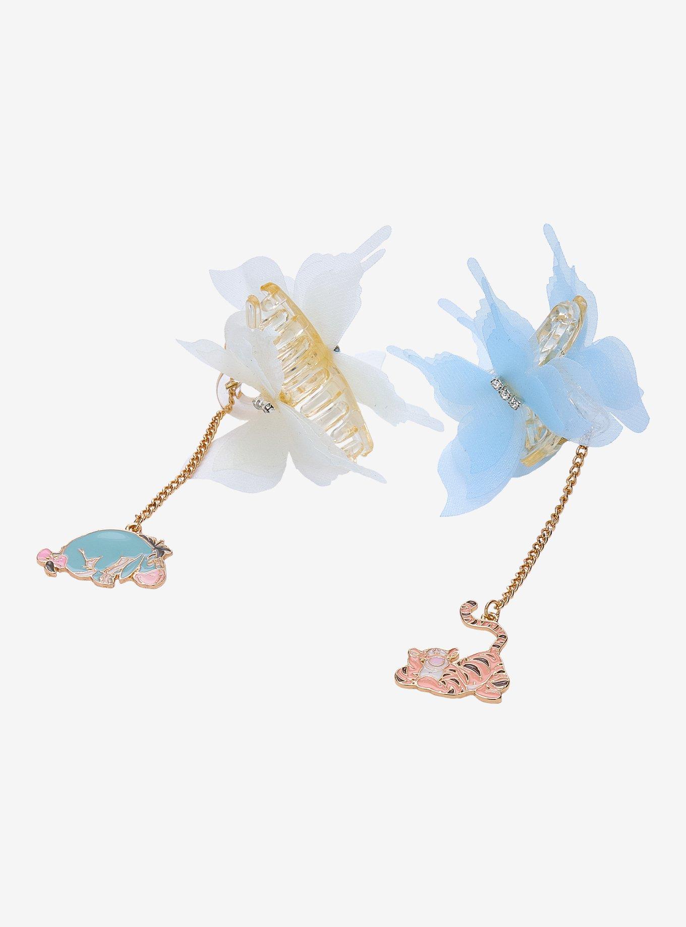 Disney Winnie the Pooh Tigger & Eeyore Butterfly Hair Clip Set - BoxLunch Exclusive, , alternate