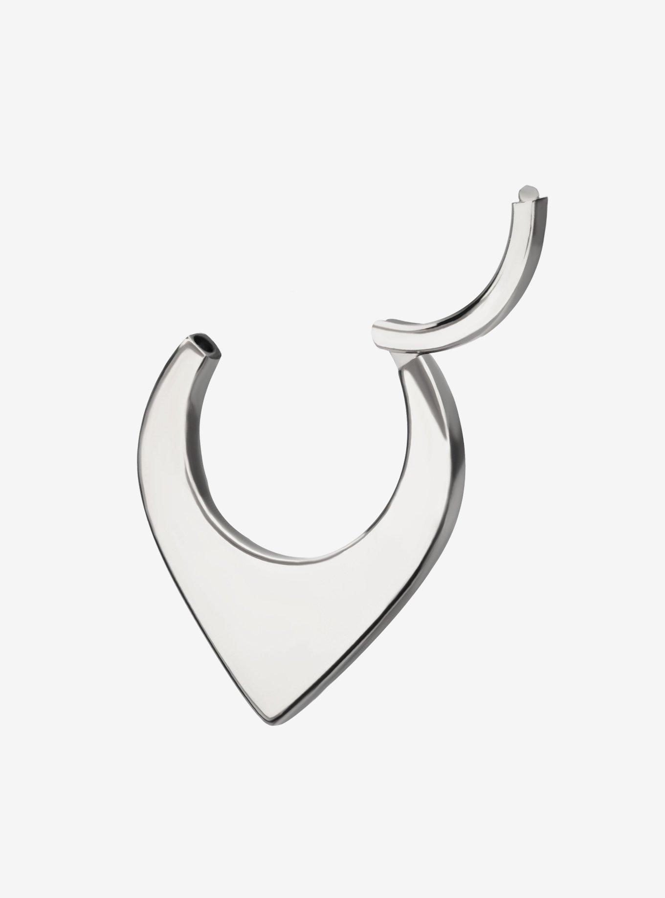 Titanium Silver Point Hinged Clicker, , hi-res