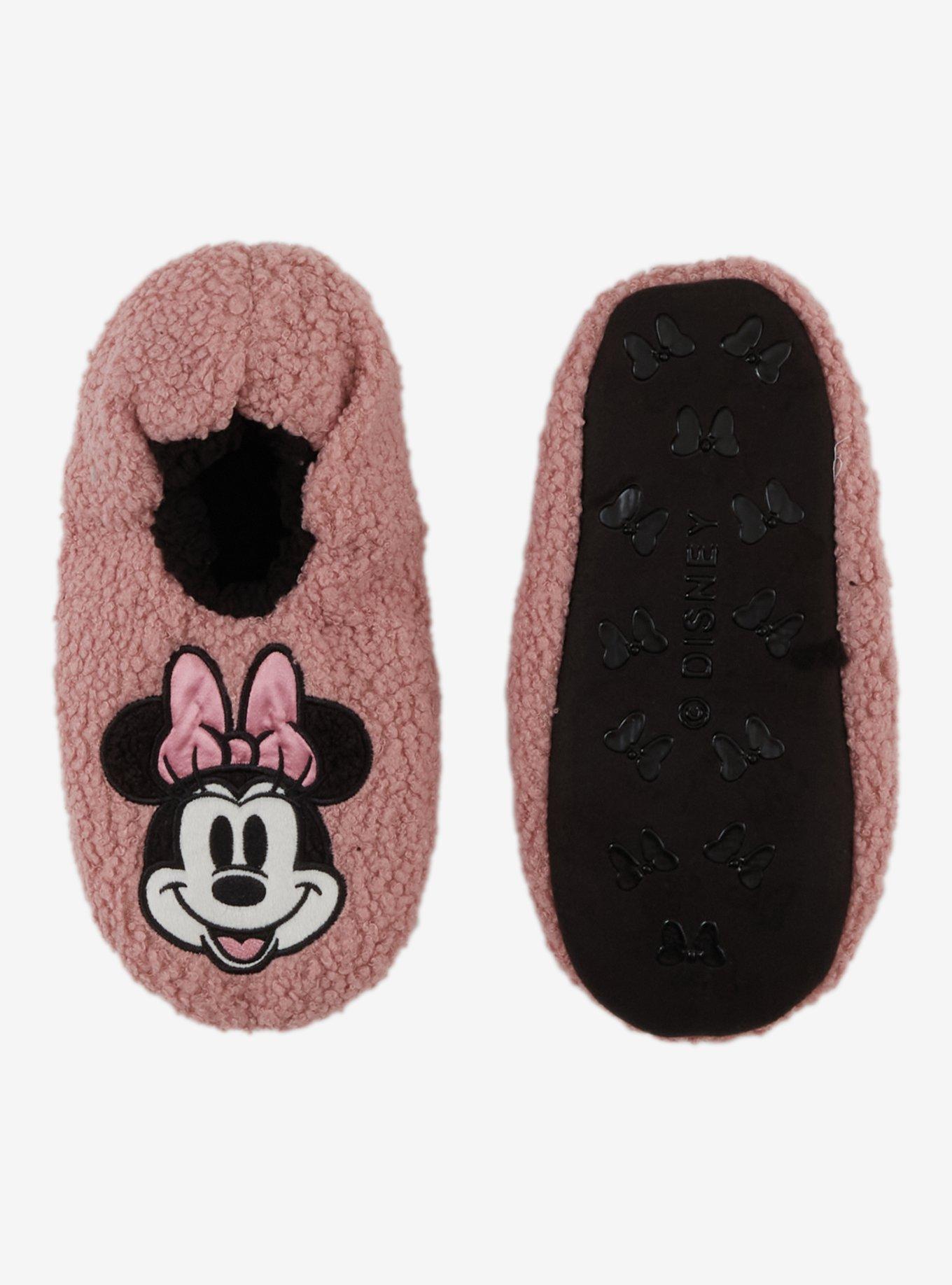 Disney Minnie Mouse Pink Cozy Slipper Socks, , hi-res