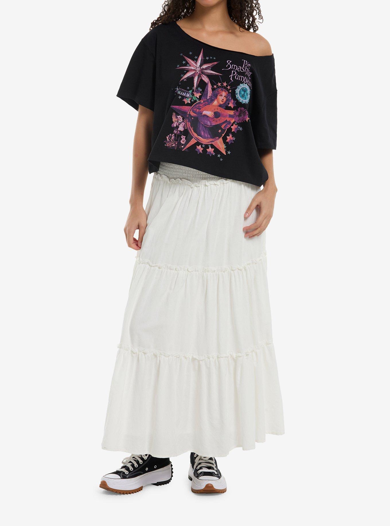 The Smashing Pumpkins Astral Scene Girls Off-Shoulder T-Shirt, , hi-res