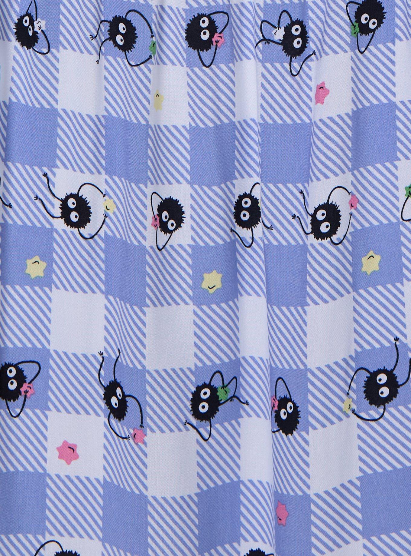 Studio Ghibli&reg; Spirited Away Soot Sprites Gingham Plus Size Midi Dress, MULTI, alternate - view 3