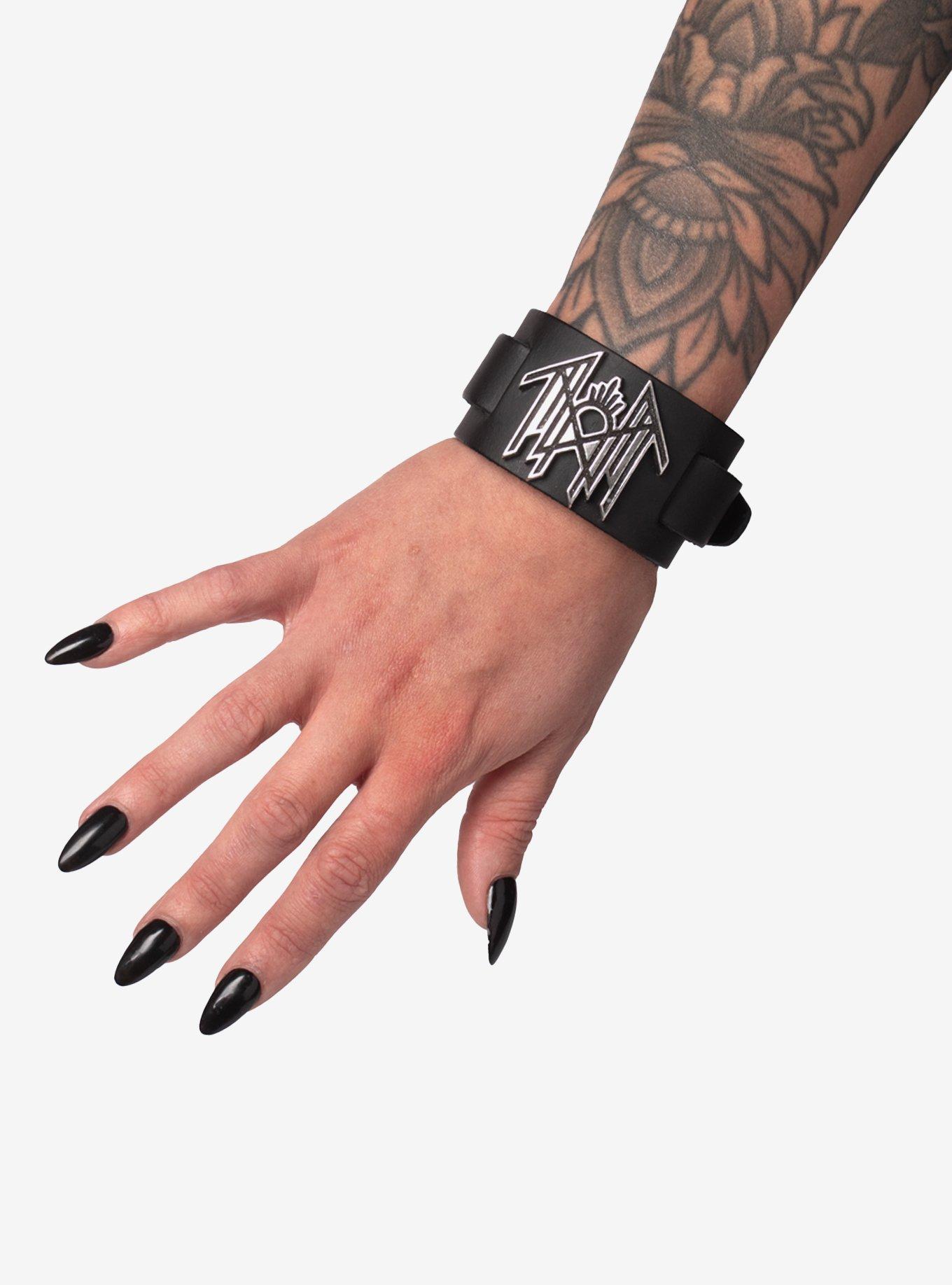 Alchemy of England Sleep Token Leather Wrist Strap Bracelet, , hi-res