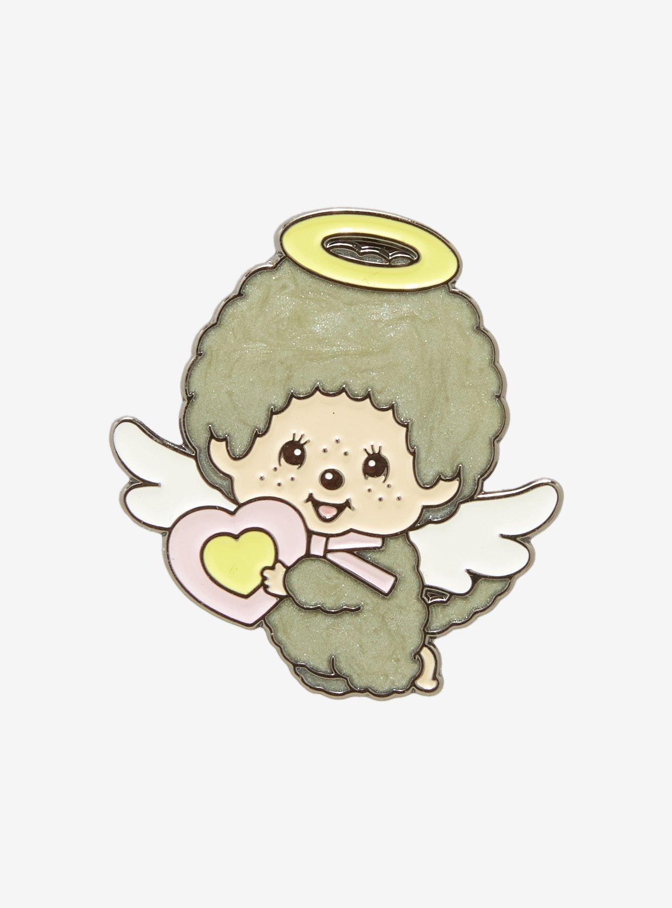 Monchhichi Angel Blind Bag Enamel Pin Hot Topic Exclusive, , hi-res