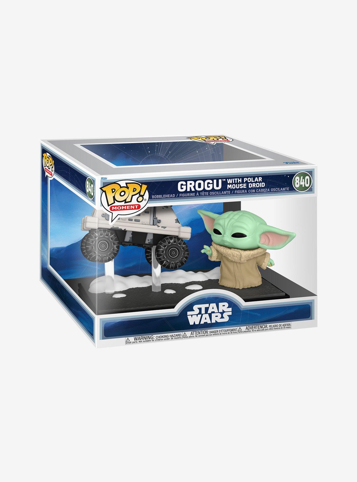 Funko Star Wars: The Mandalorian And Grogu Pop! Moment Grogu With Polar Mouse Droid Vinyl Bobblehead, , hi-res