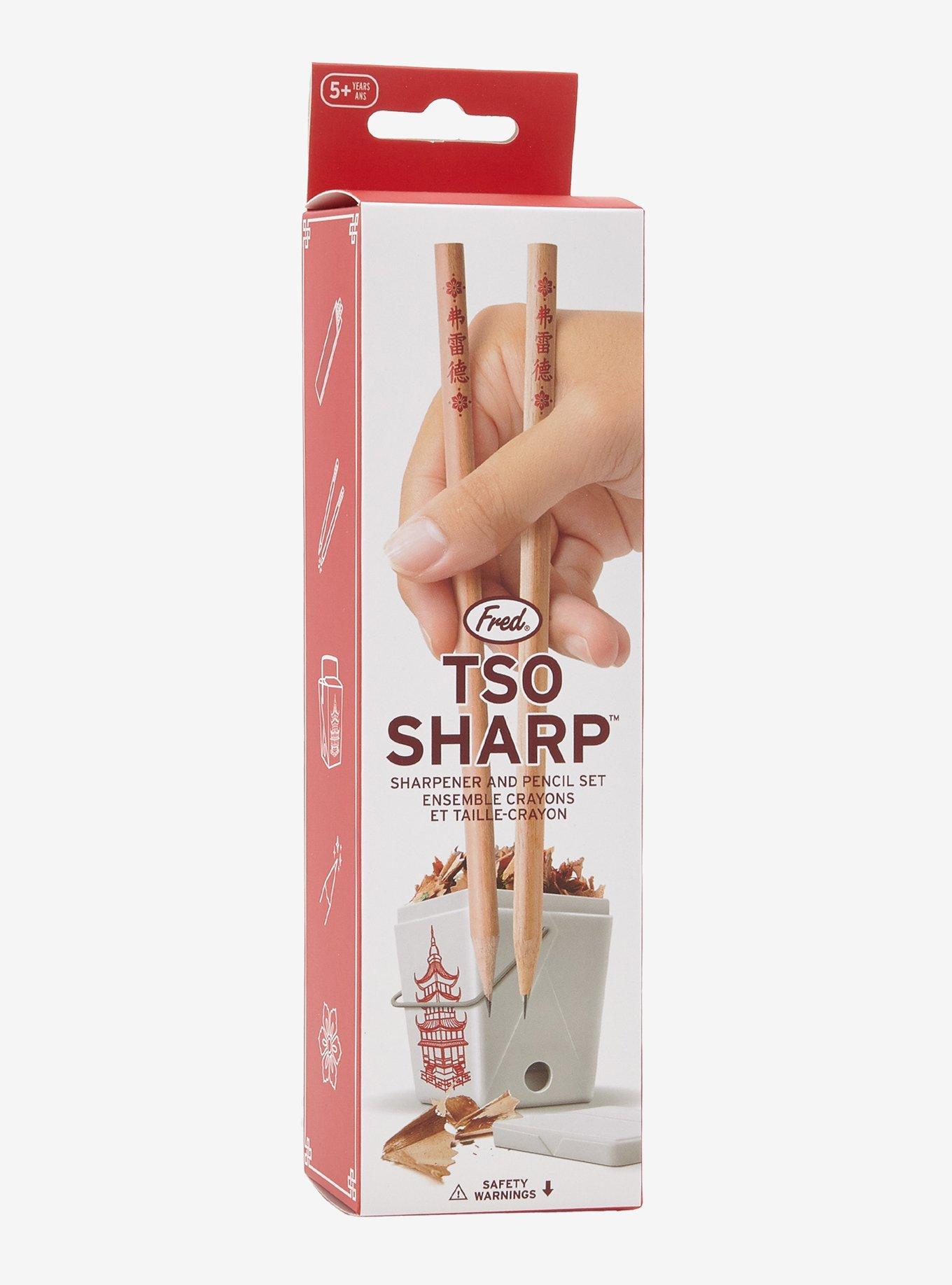 Chinese Takeout Box Pencil & Sharpener Set, , alternate