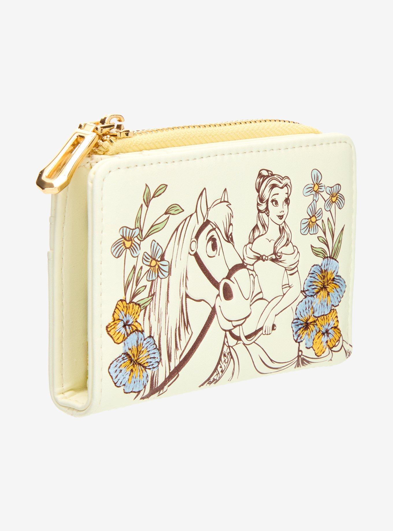 Disney Beauty And The Beast Belle & Philippe Floral Wallet, , hi-res