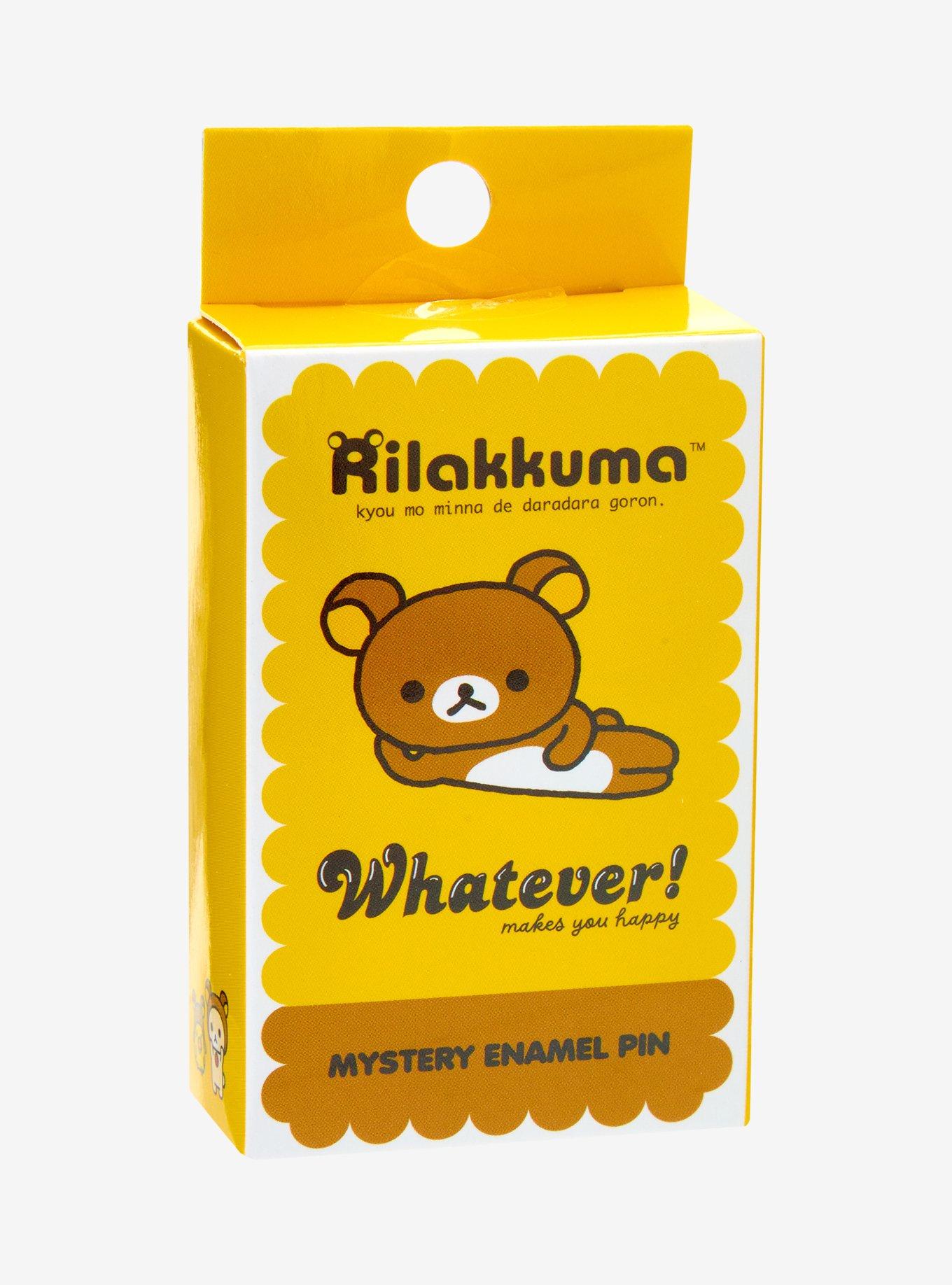 Whatever! Makes You Happy Rilakkuma Character Blind Box Enamel Pin, , hi-res