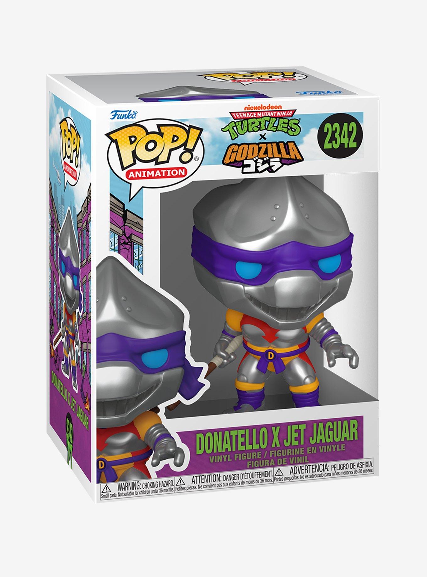 Funko Teenage Mutant Ninja Turtles X Godzilla Pop! Animation Donatello X Jet Jaguar Vinyl Figure, , hi-res