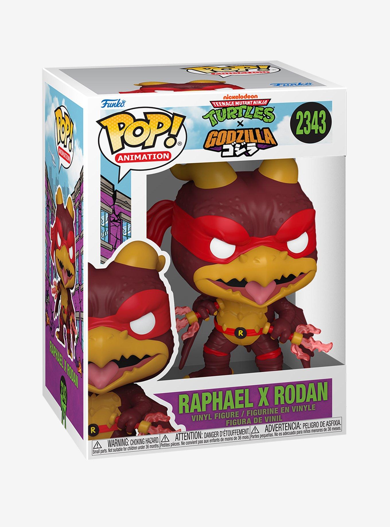 Funko Teenage Mutant Ninja Turtles X Godzilla Pop! Animation Raphael X Rodan Vinyl Figure, , hi-res