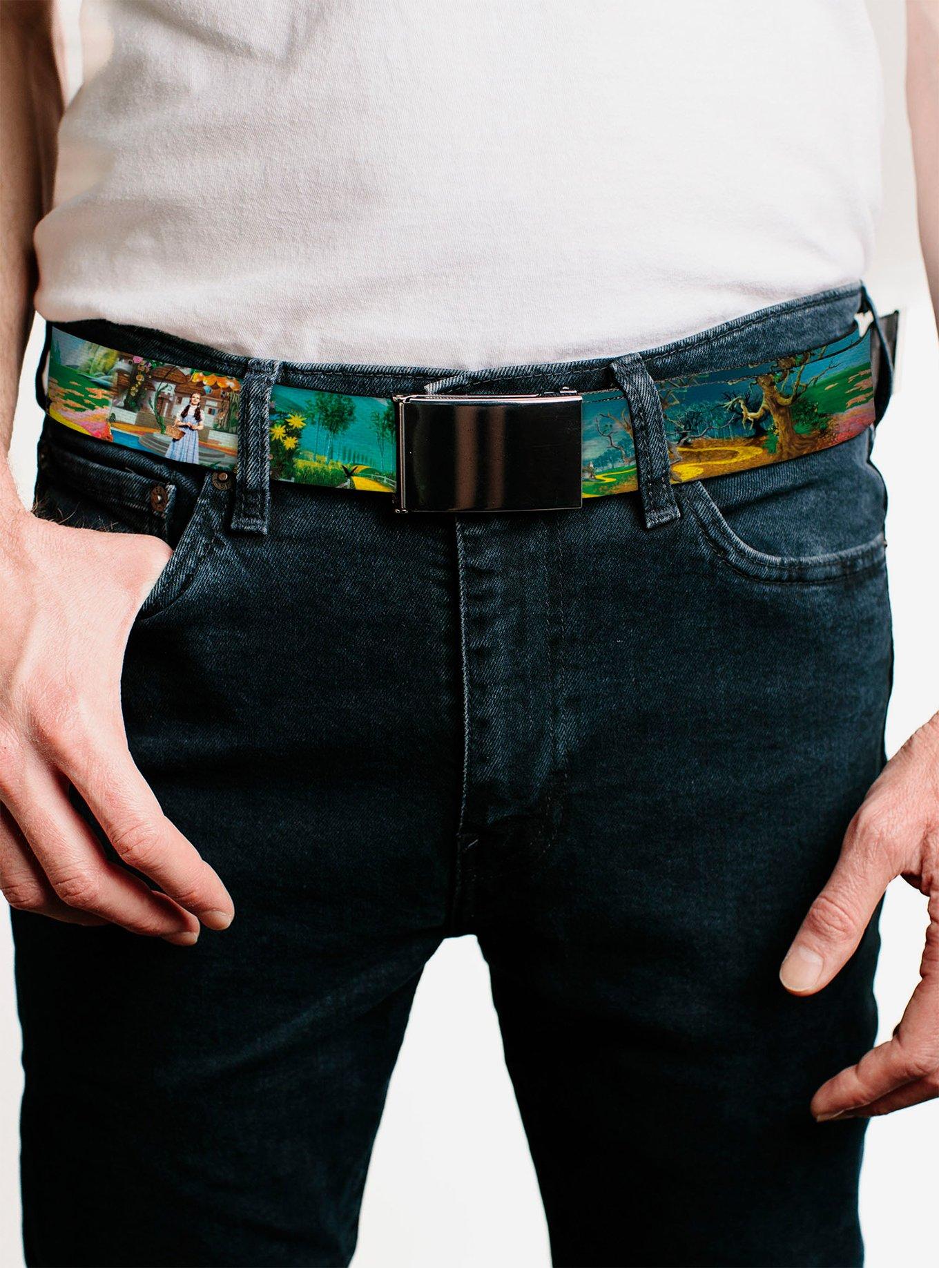 The Wizard of Oz Brick Road Scenes Adjustable Clamp Buckle Belt, , hi-res