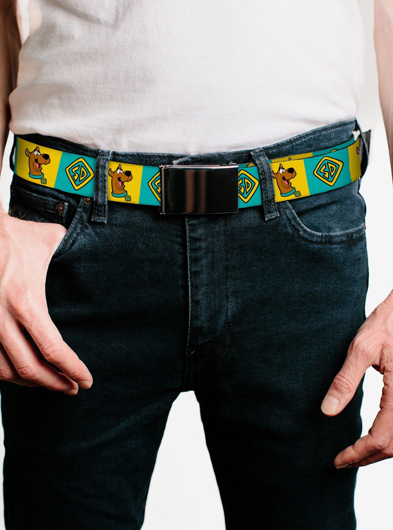 Scooby-Doo! Pose and Dog Tag Blocks Adjustable Clamp Buckle Belt, , hi-res