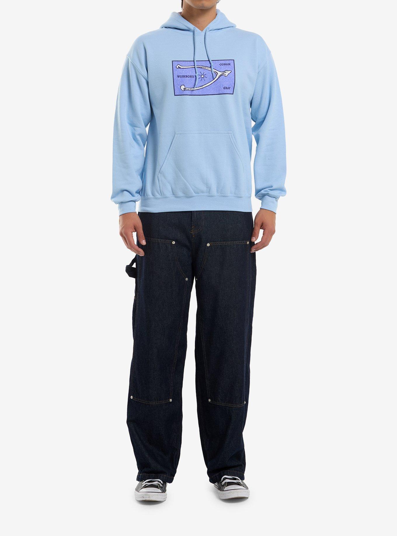 Conan Gray Wishbone Hoodie, BLUE, alternate