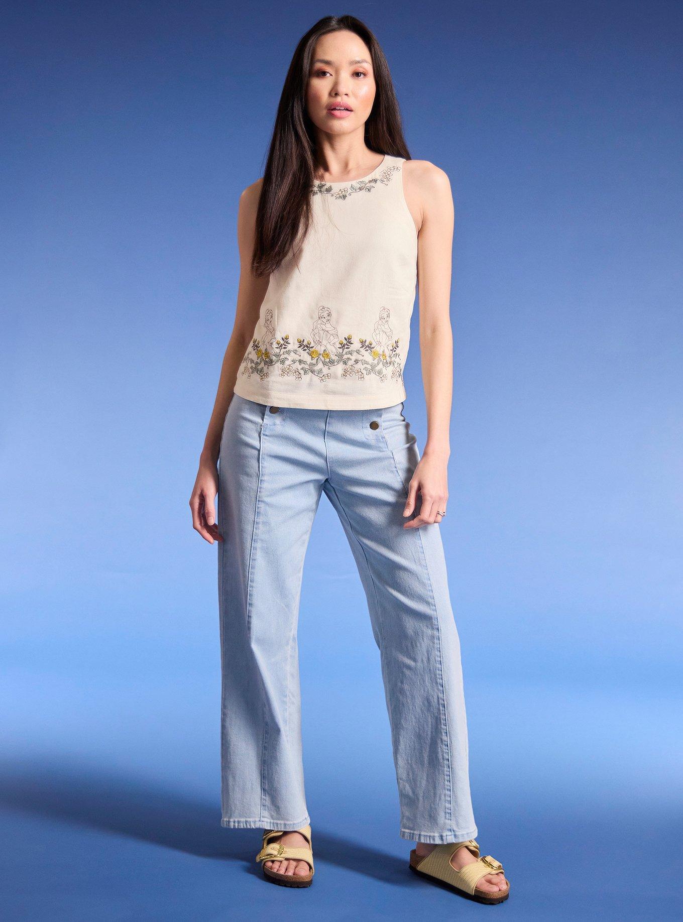 Her Universe Disney Beauty And The Beast Belle Linen Tank Top Her Universe Exclusive, , hi-res