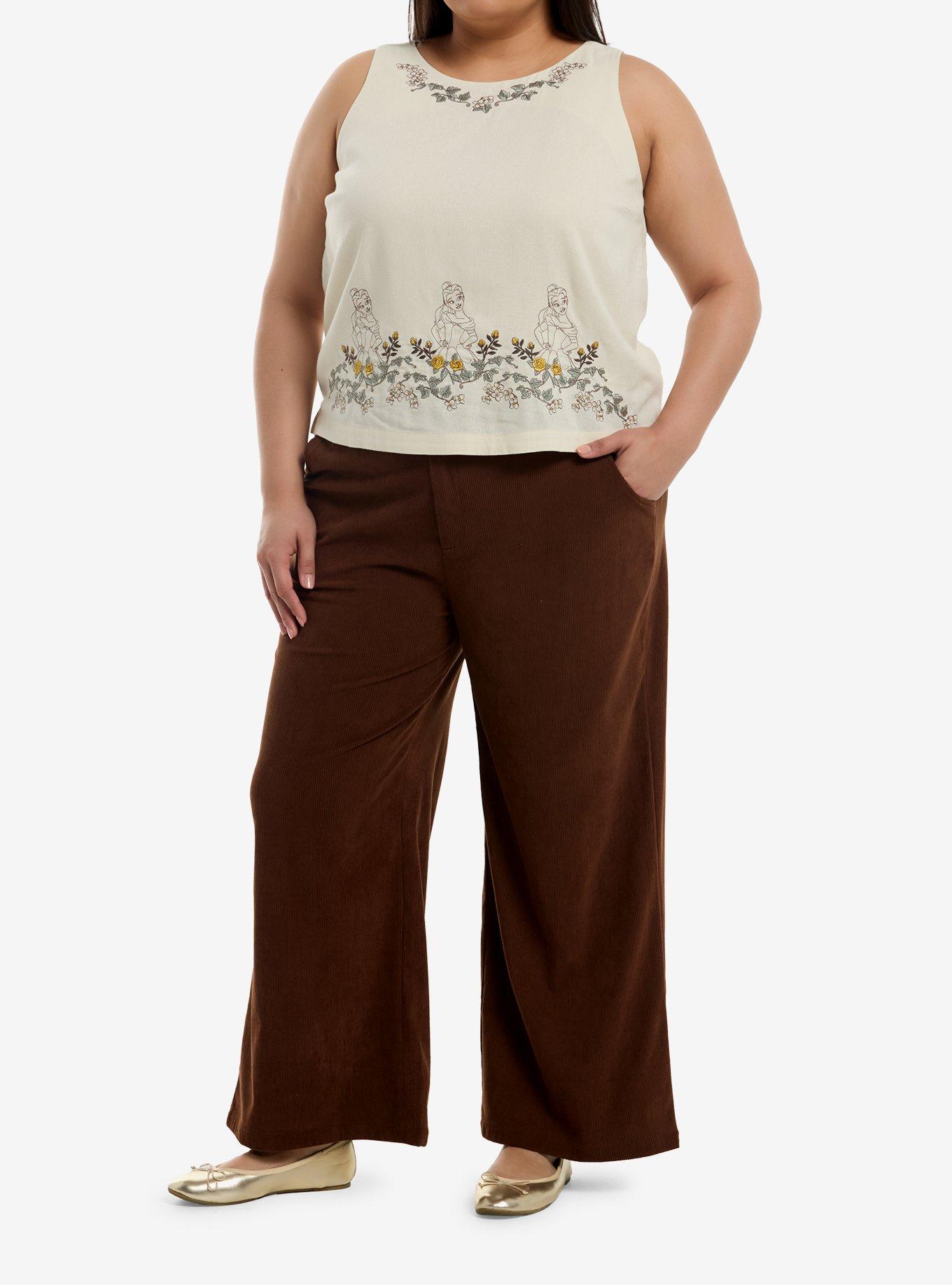 Her Universe Disney Beauty And The Beast Belle Linen Tank Top Plus Size Her Universe Exclusive, , hi-res