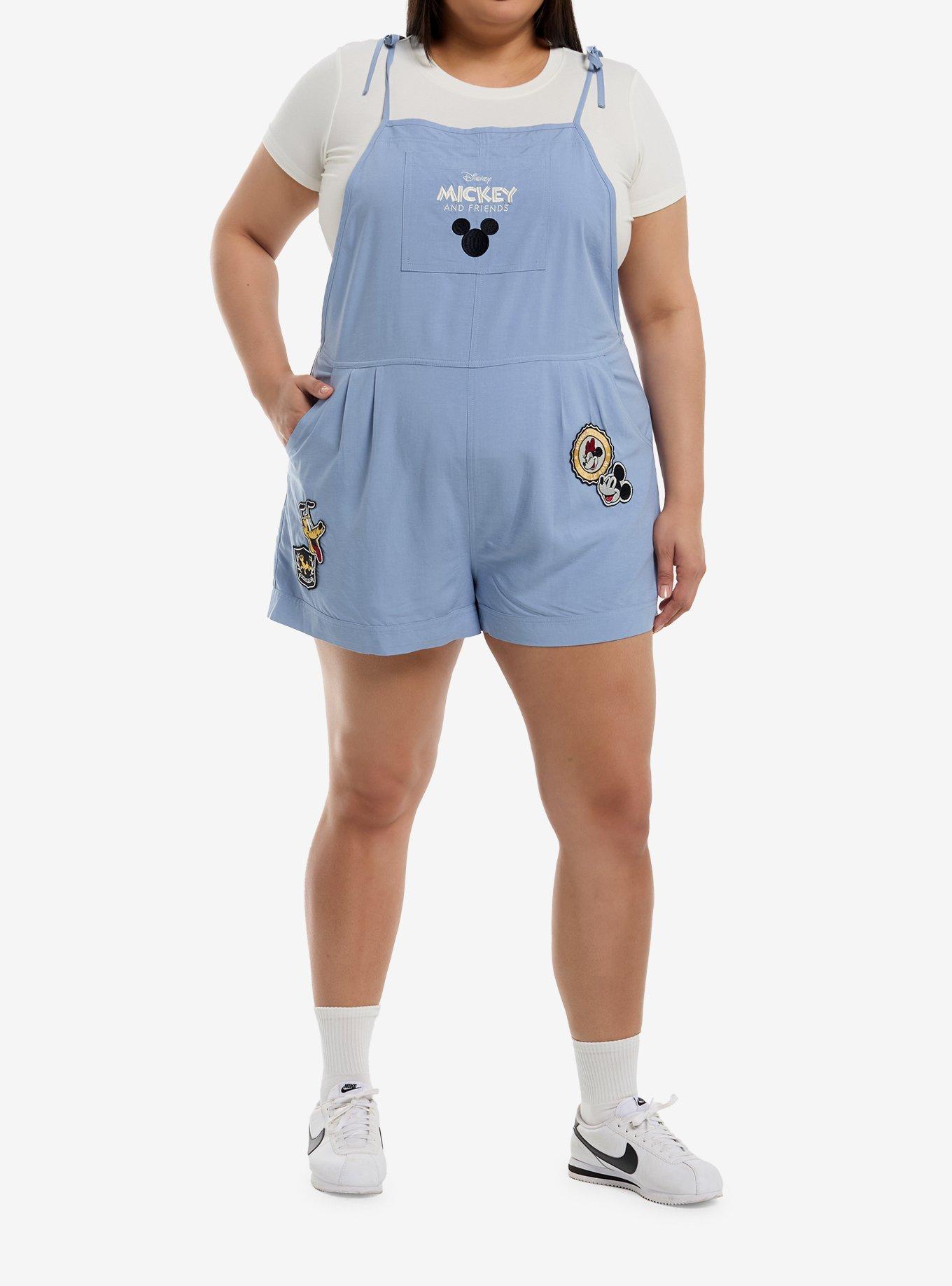 Her Universe Disney Sensational Six Linen Shortalls Plus Size Her Universe Exclusive, , hi-res