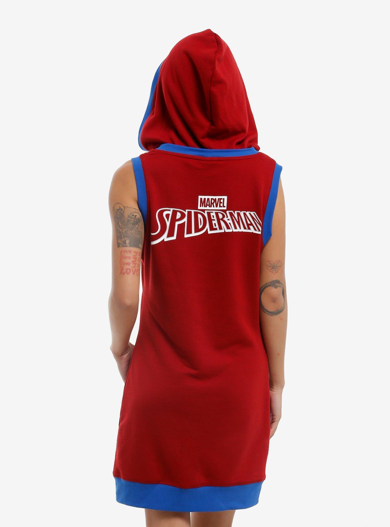 Her Universe Marvel Spider-Man Hoodie Dress, , hi-res