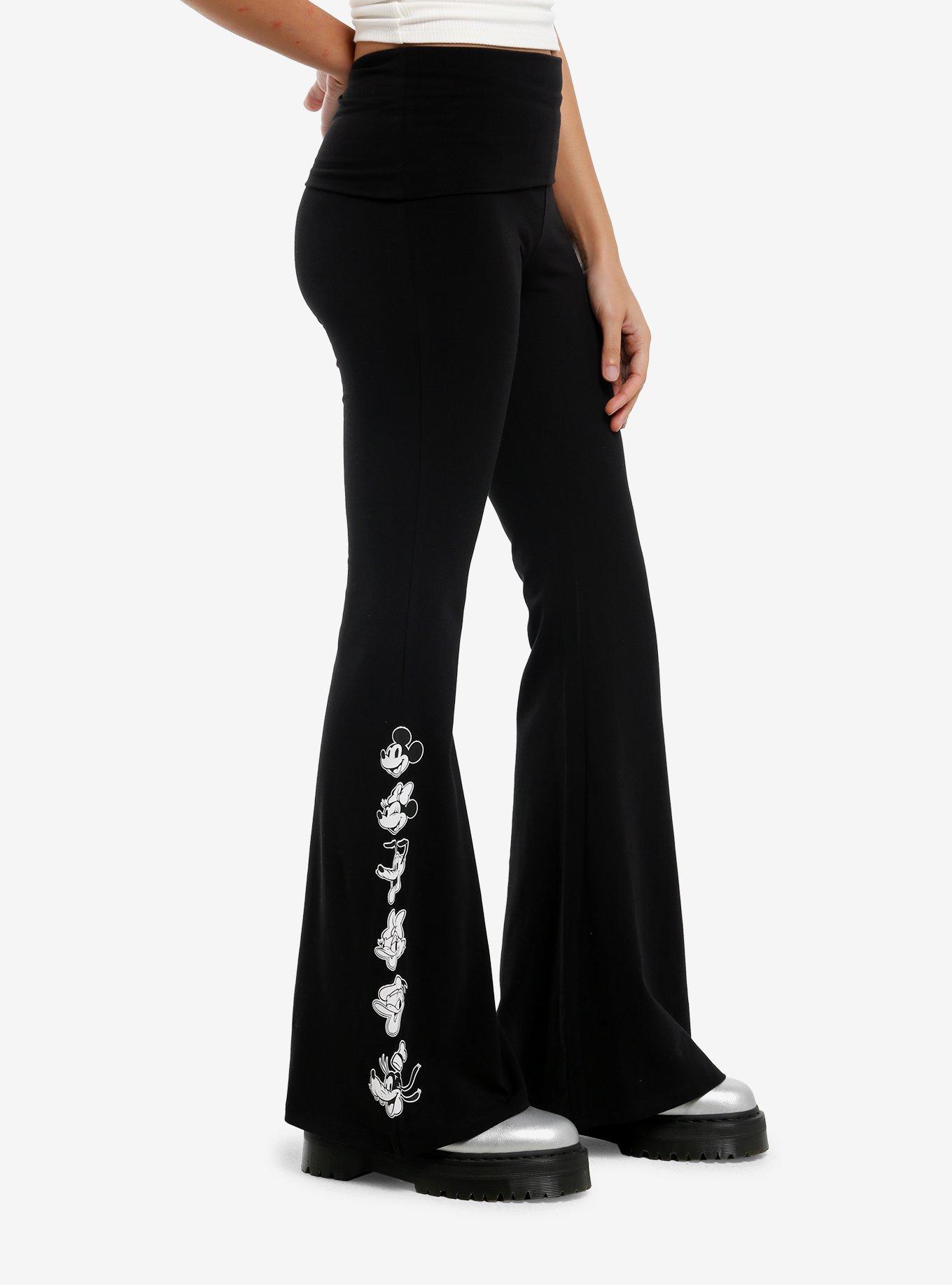 Disney Sensational Six Flare Leggings, BLACK  WHITE, alternate - view 3