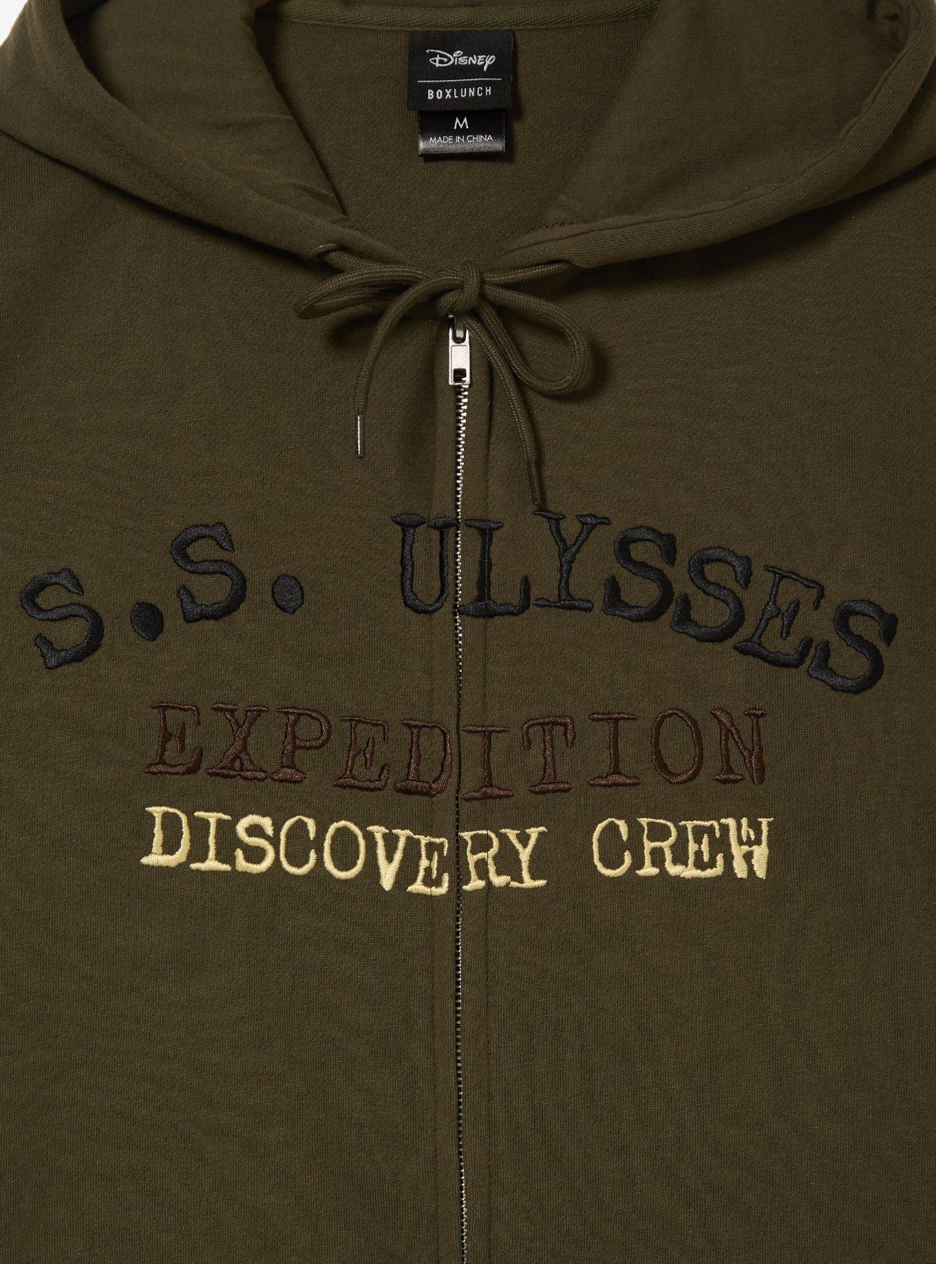 Disney Atlantis: The Lost Empire S.S. Ulysses Zippered Hoodie - BoxLunch Exclusive, GREEN, alternate