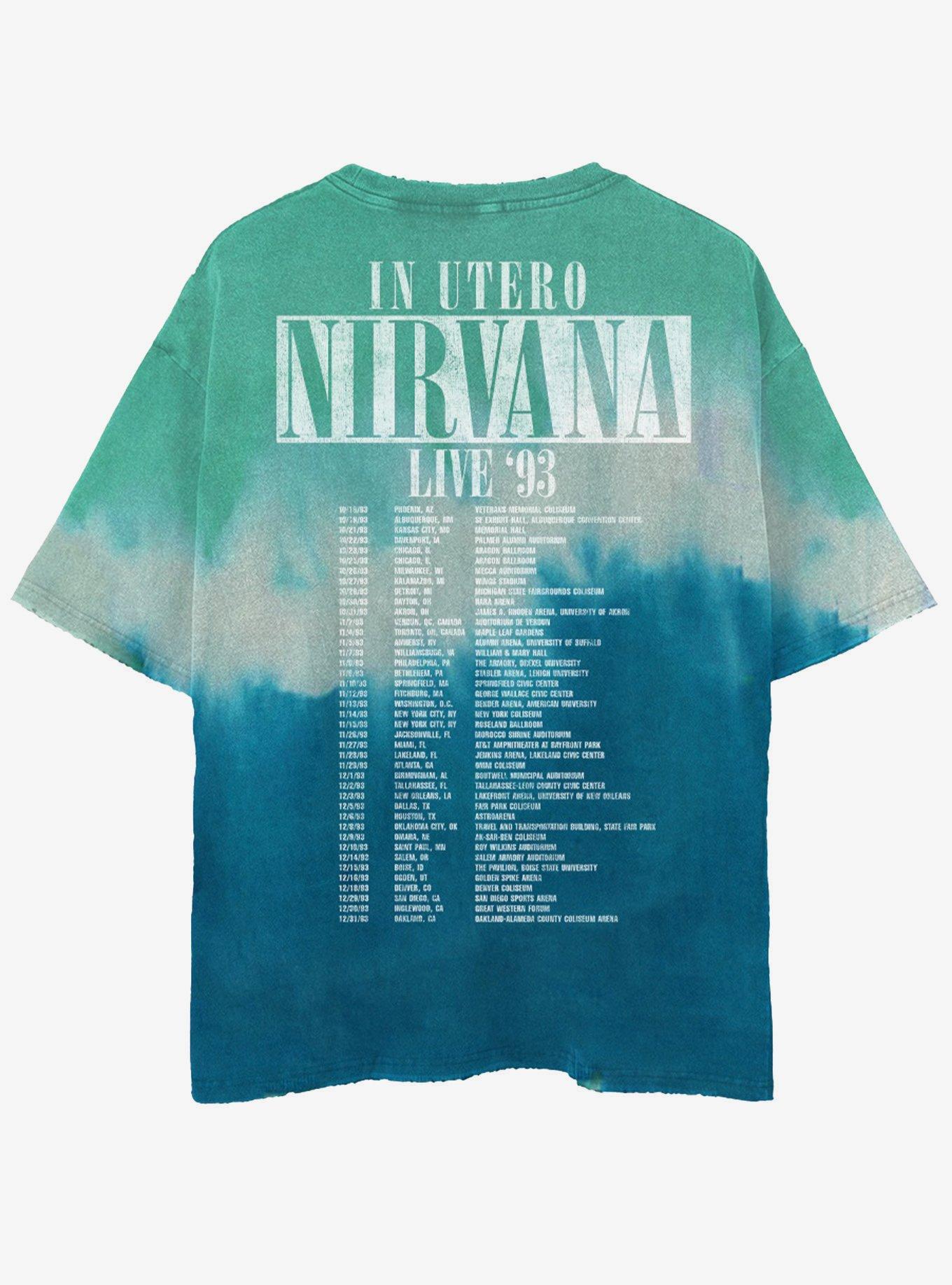Nirvana In Utero Live '93 Tie-Dye T-Shirt, , hi-res