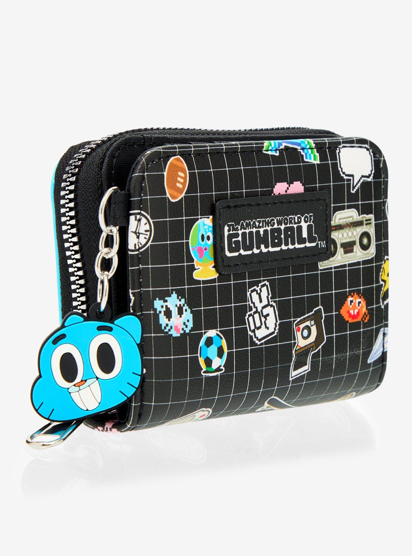 The Amazing World Of Gumball Icons Mini Zipper Wallet, , hi-res