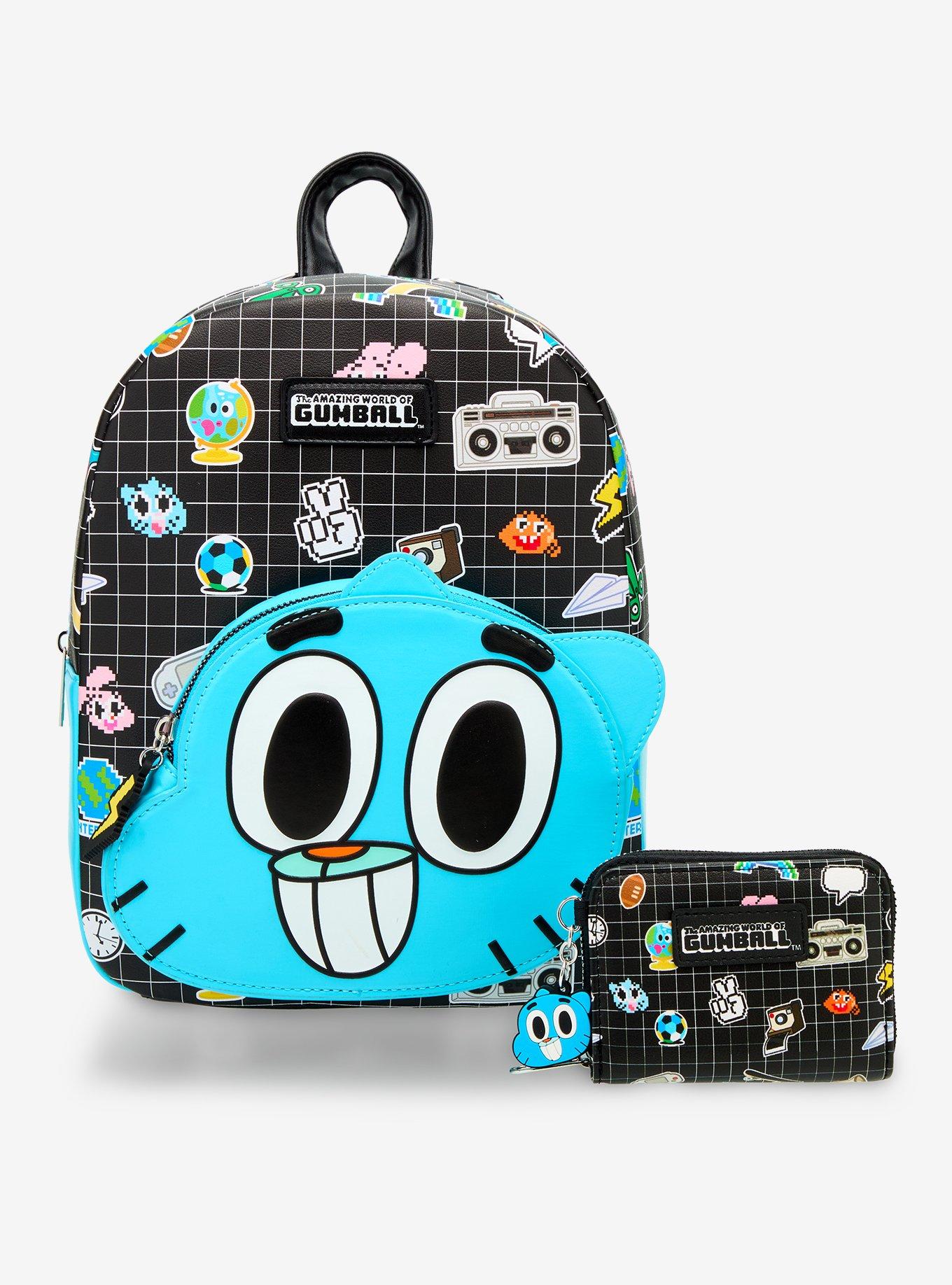 The Amazing World Of Gumball Icons Mini Zipper Wallet, , alternate