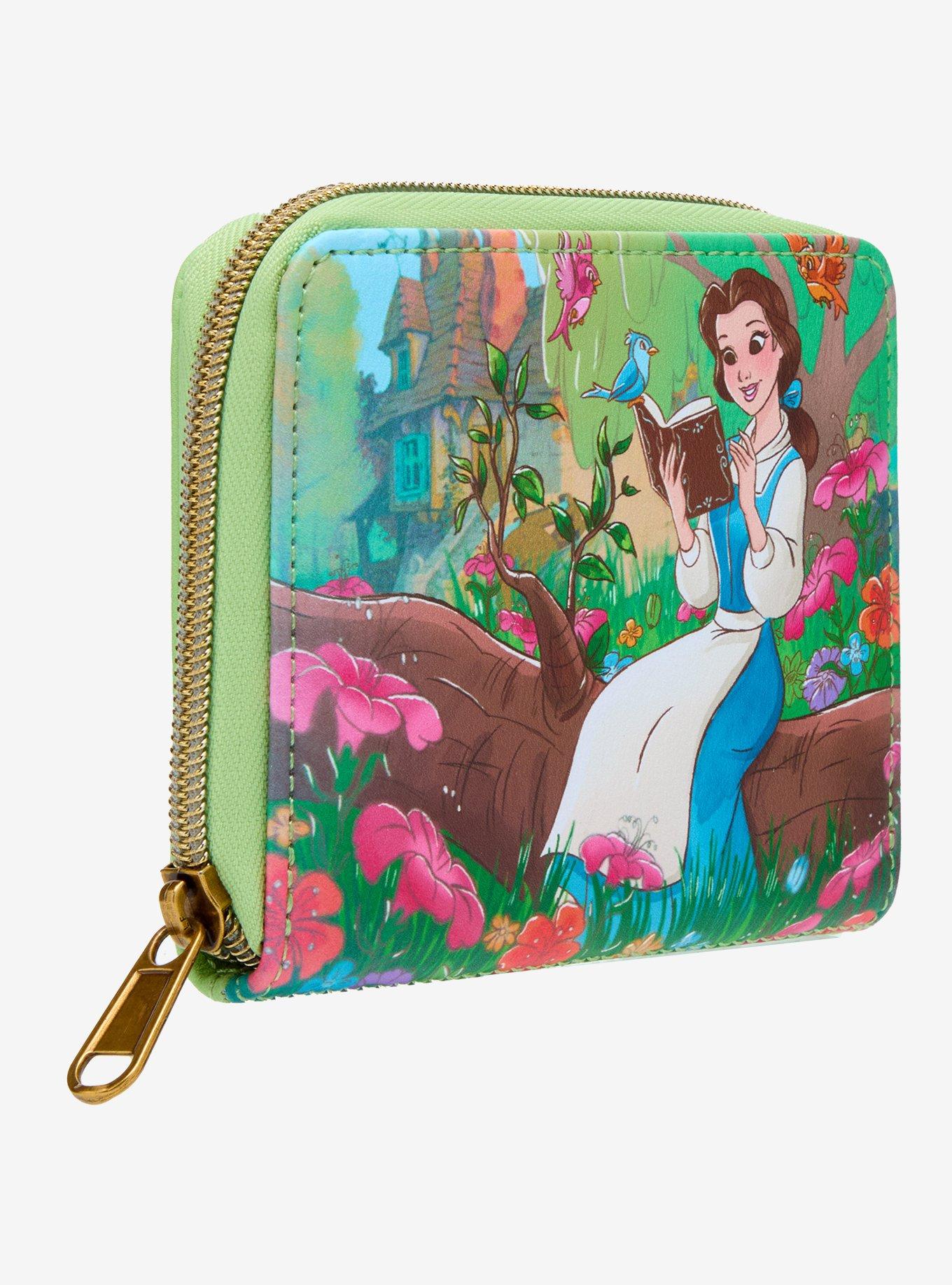 Loungefly Disney Beauty And The Beast Belle Reading Mini Zipper Wallet, , hi-res