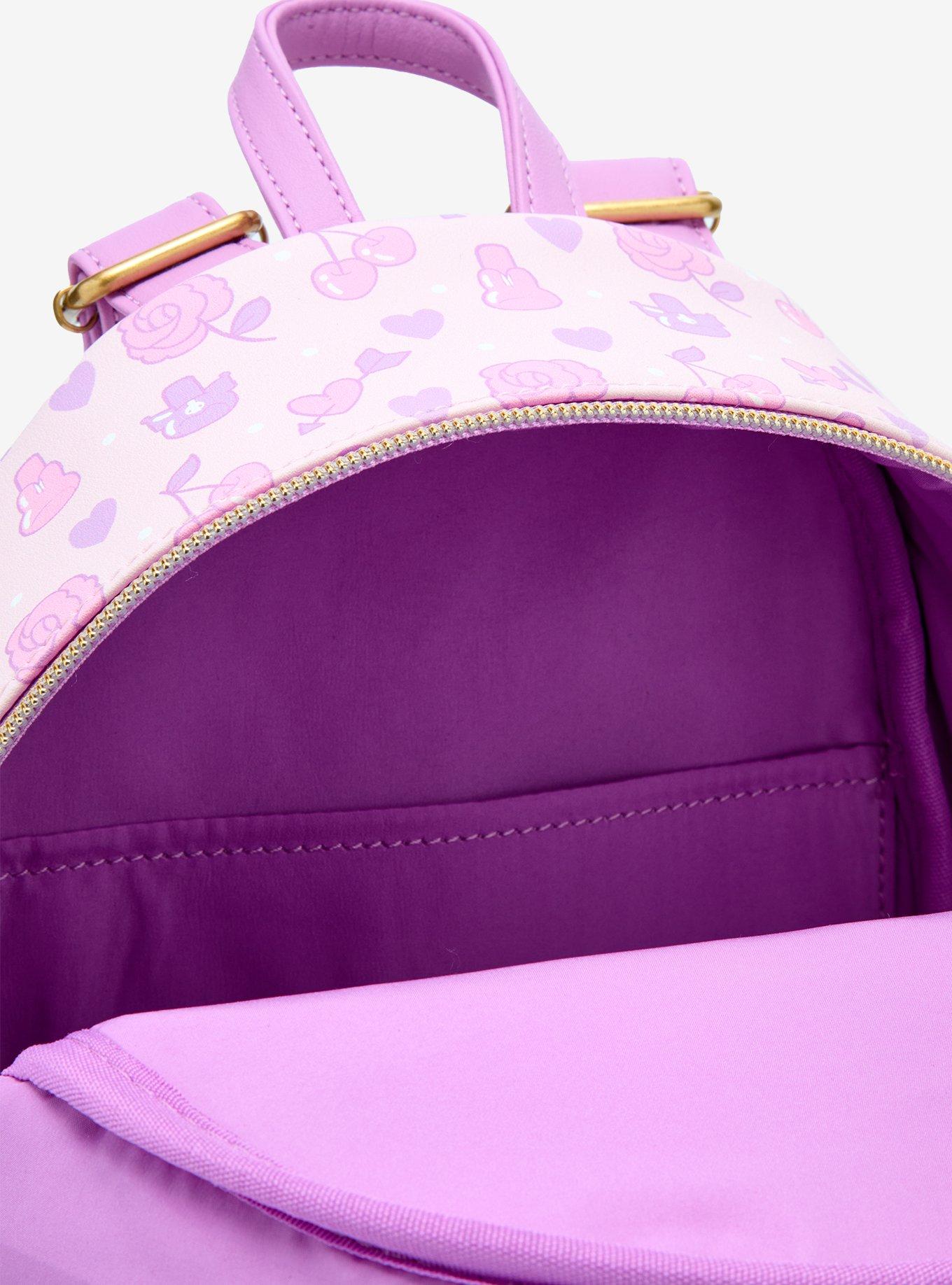 Loungefly My Melody & Kuromi Sleepover Heart Mini Backpack, , alternate