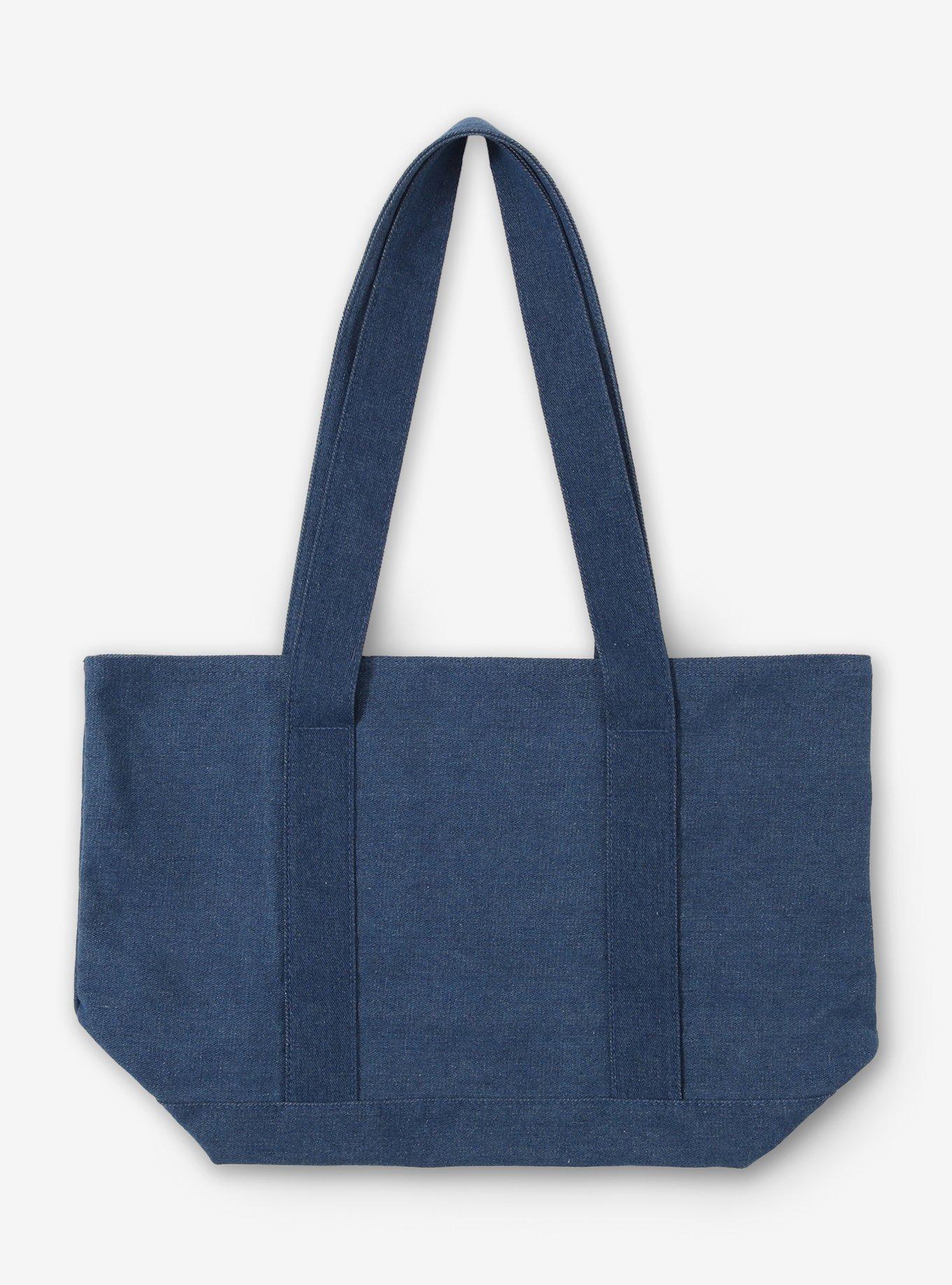 Studio Ghibli&reg; Kiki's Delivery Service Jiji & Icons Denim Tote Bag, , hi-res