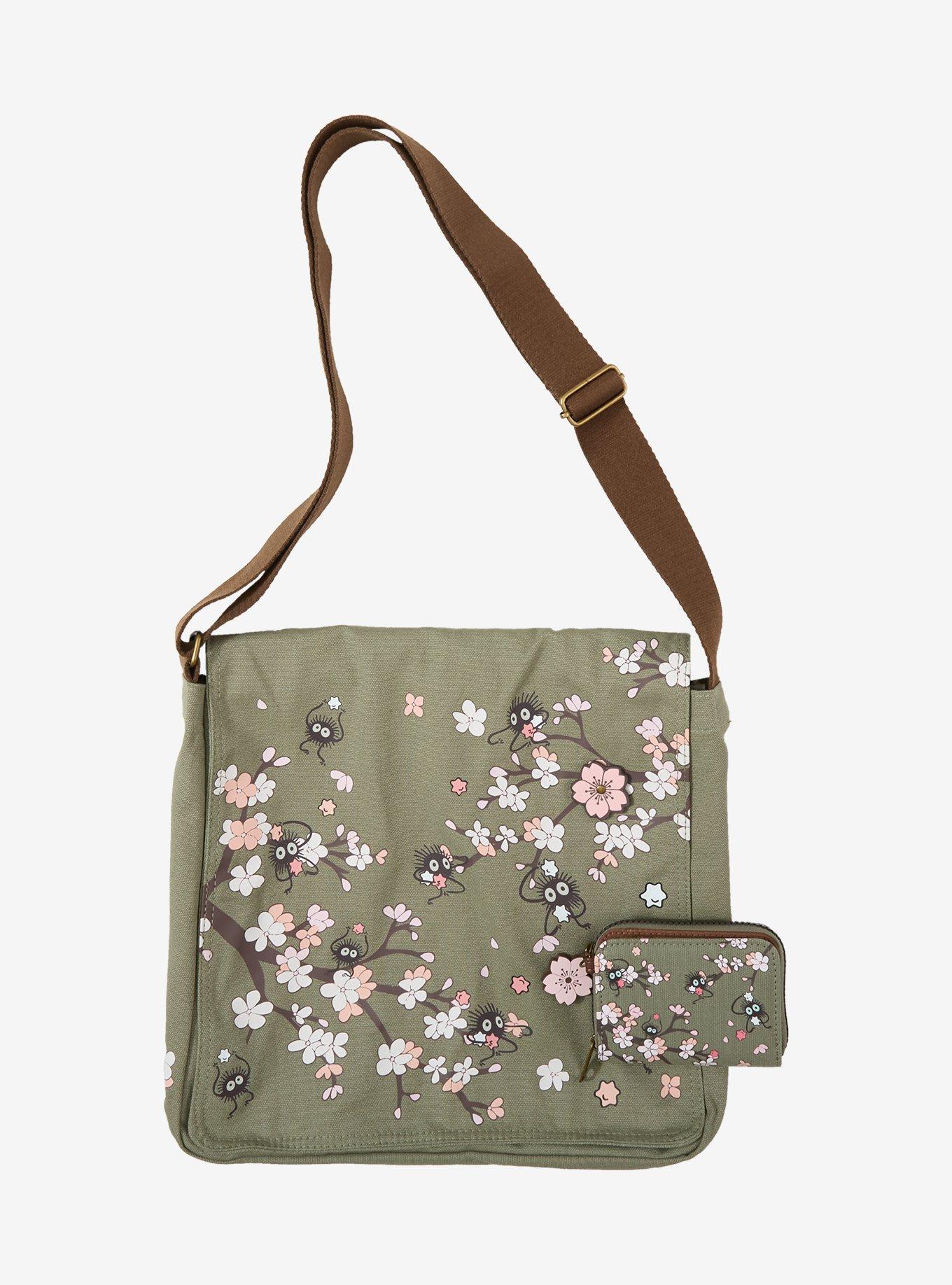 Studio Ghibli&reg; Spirited Away Soot Sprite Cherry Blossom Messenger Bag, , alternate