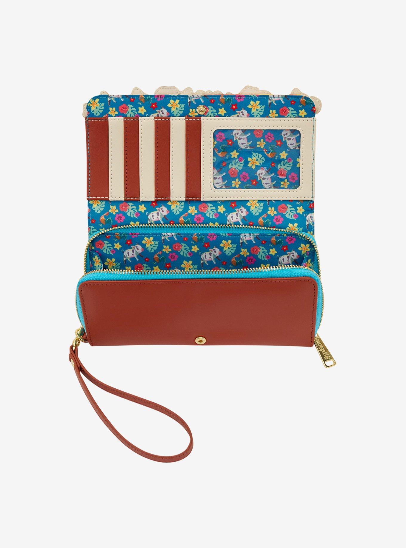 Loungefly Disney Moana (Live Action) Floral Moana Wallet, , alternate - view 3