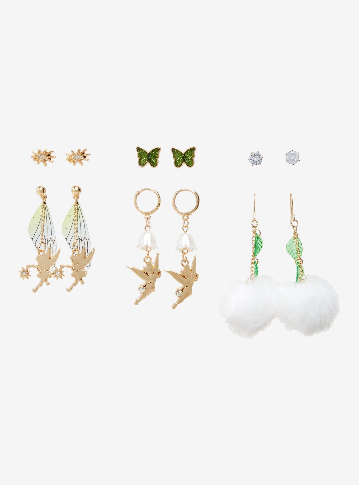 Disney Peter Pan Tinker Bell Icons Earring Set - BoxLunch Exclusive, , hi-res